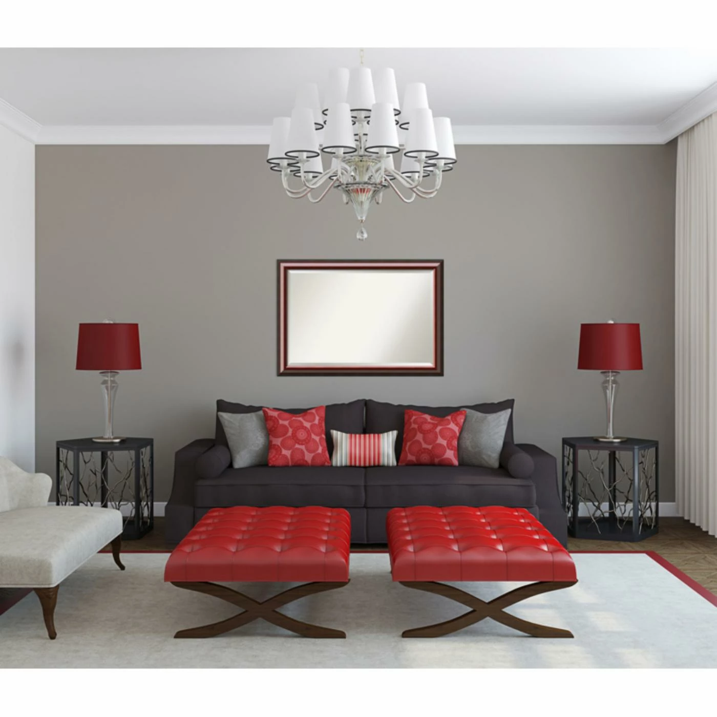 Outlet ๐ Amanti Art Square Blanco White Wall Mirror - 23W X 23H In. ๐ - Image 4