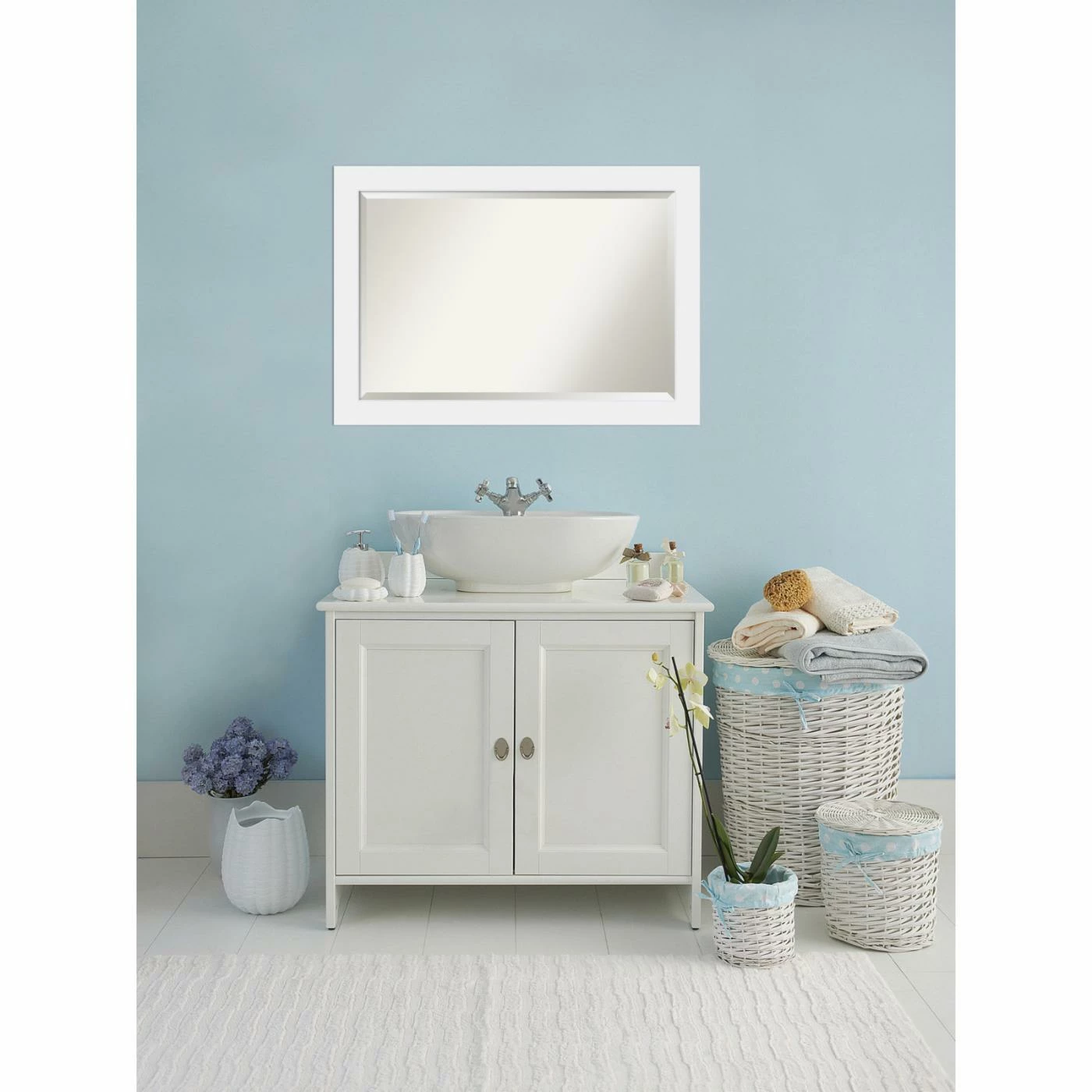 Promo π₯ Bathroom Vanity Amanti Art Corvino Bathroom Mirror β - Image 4