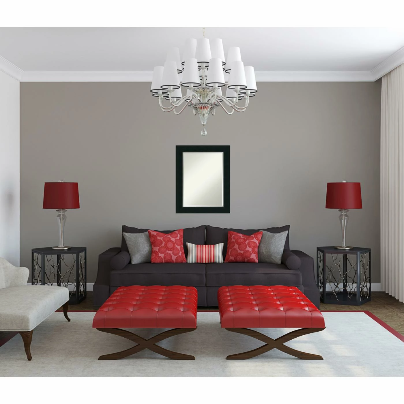 Best deal ๐ Amanti Art Corvino Black Wall Mirror - 23W X 29H In. โค๏ธ - Image 4