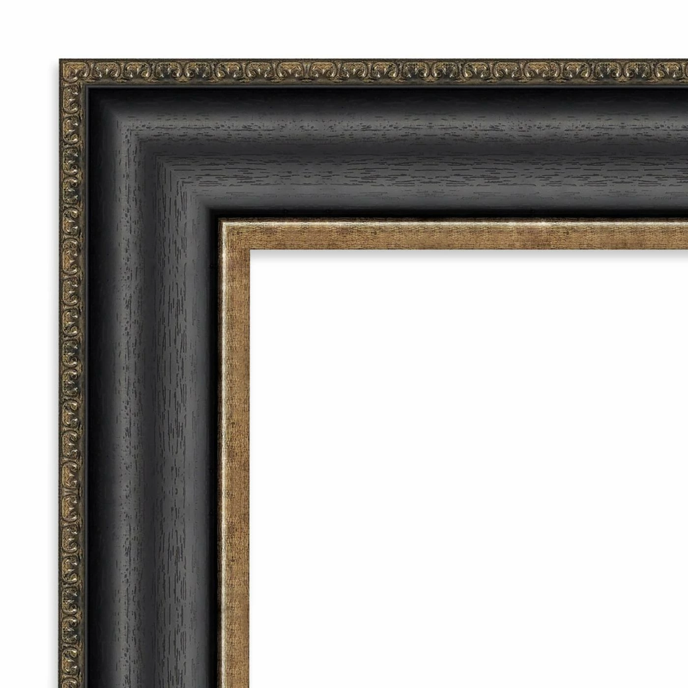Outlet π Amanti Art Thomas Black Bronze Framed Non-Beveled Bathroom Vanity Wall Mirror - 23.75 X 29.75 In π - Image 4
