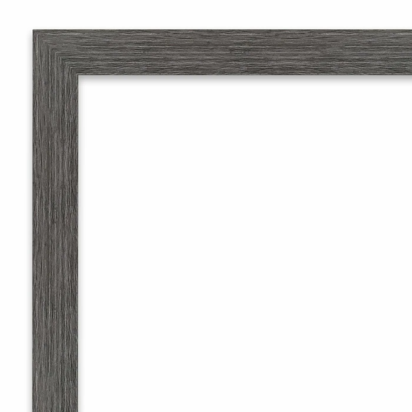 Best deal 😀 Amanti Art Pinstripe Plank Grey Thin Framed Non-Beveled Bathroom Vanity Wall Mirror - 20 X 26 In 👍 - Image 4