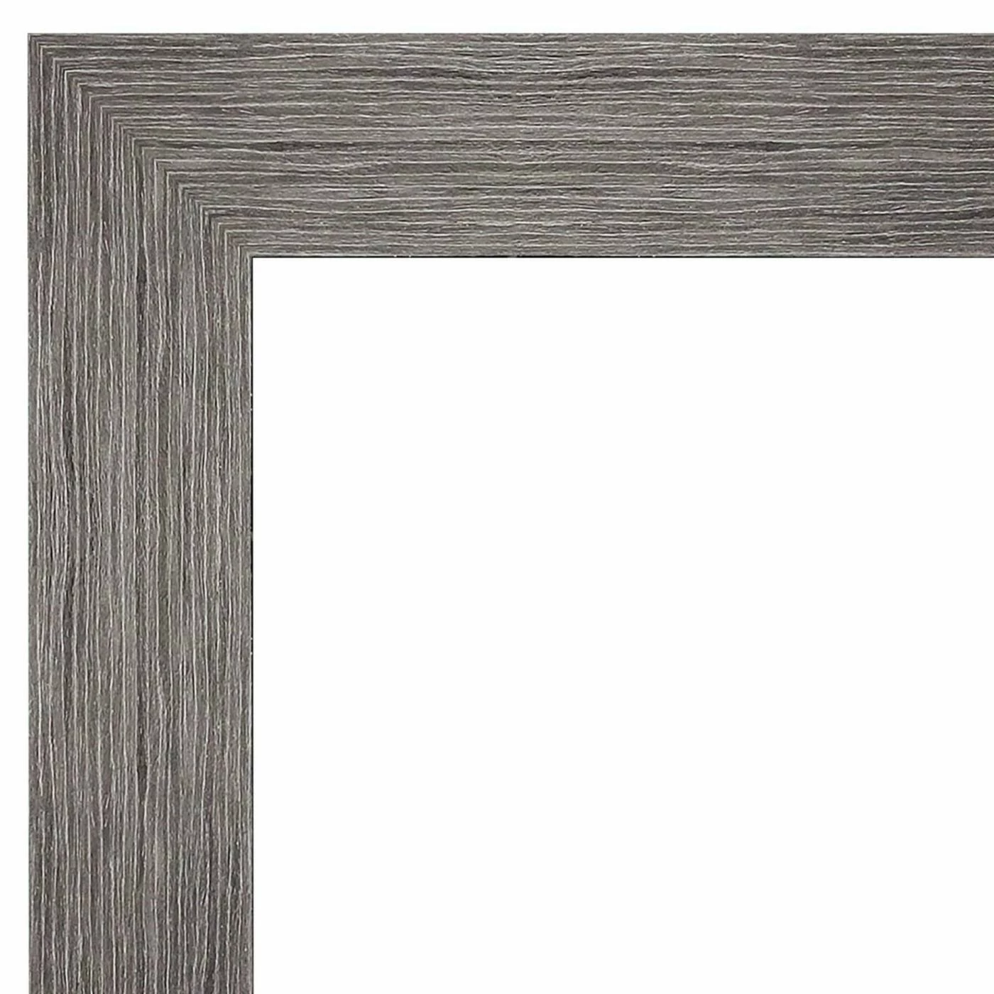 Deals βοΈ Amanti Art Pinstripe Plank Grey Framed Non-Beveled Bathroom Vanity Wall Mirror - 23.5 X 29.5 In β€οΈ - Image 4