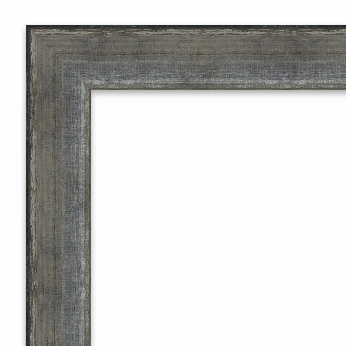 Flash Sale π― Amanti Art Forged Pewter Wood Framed Non-Beveled Bathroom Vanity Wall Mirror - 22 X 28 In π― - Image 4