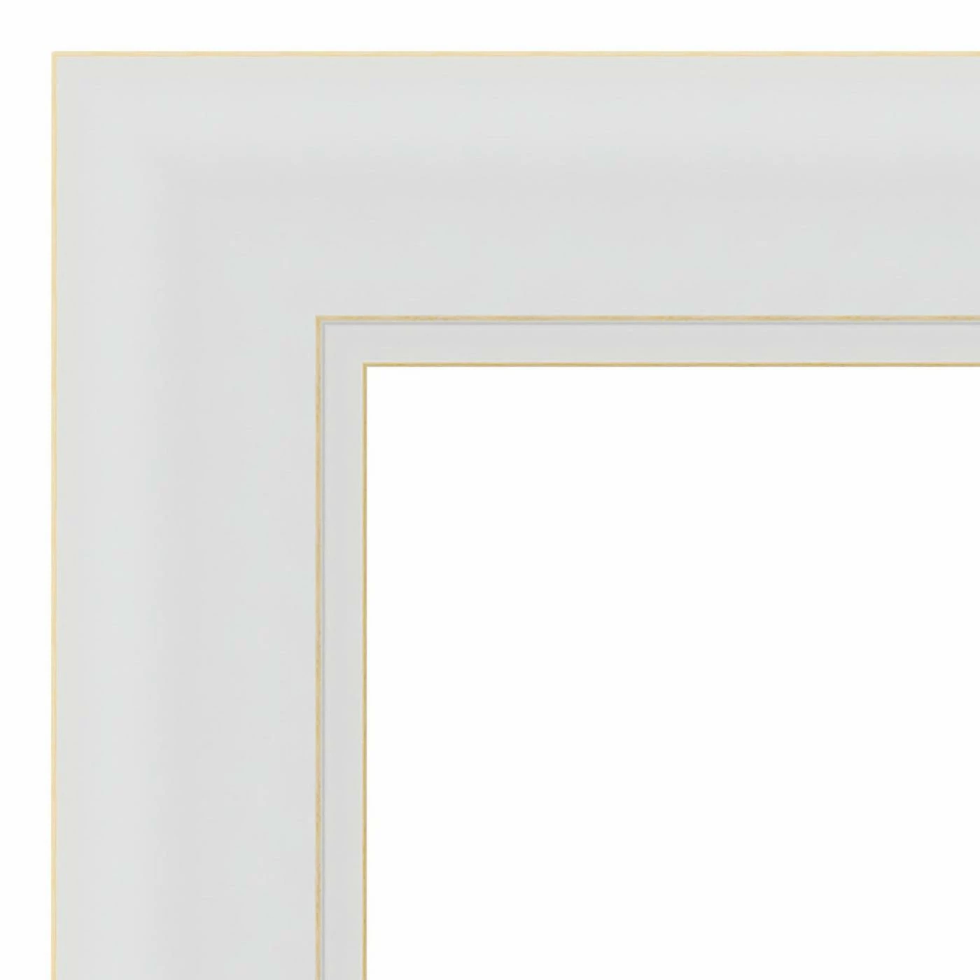 Hot Sale π― Amanti Art Flair Soft White Framed Non-Beveled Bathroom Vanity Wall Mirror - 22 X 28 In π€© - Image 4