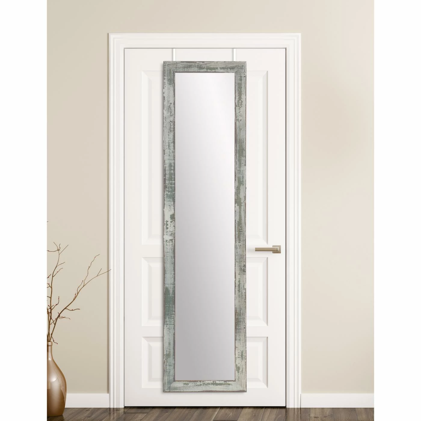 Hot Sale โ Wall BrandtWorks Farmhouse Slim Over The Door Mirror ๐ - Image 4