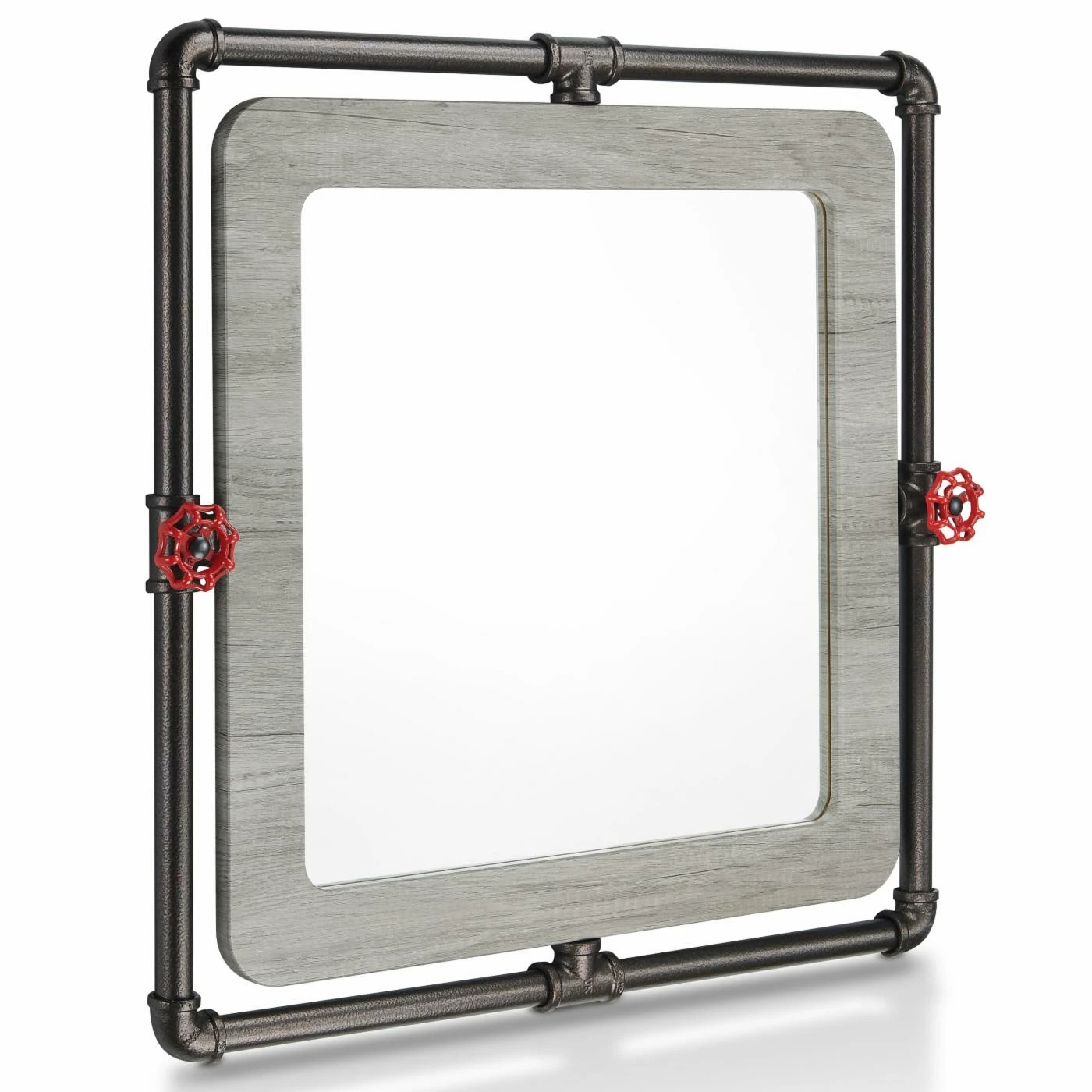 Promo ๐ Wall Furniture Of America Gerlach Mirror - Reclaimed Oak ๐งจ - Image 4