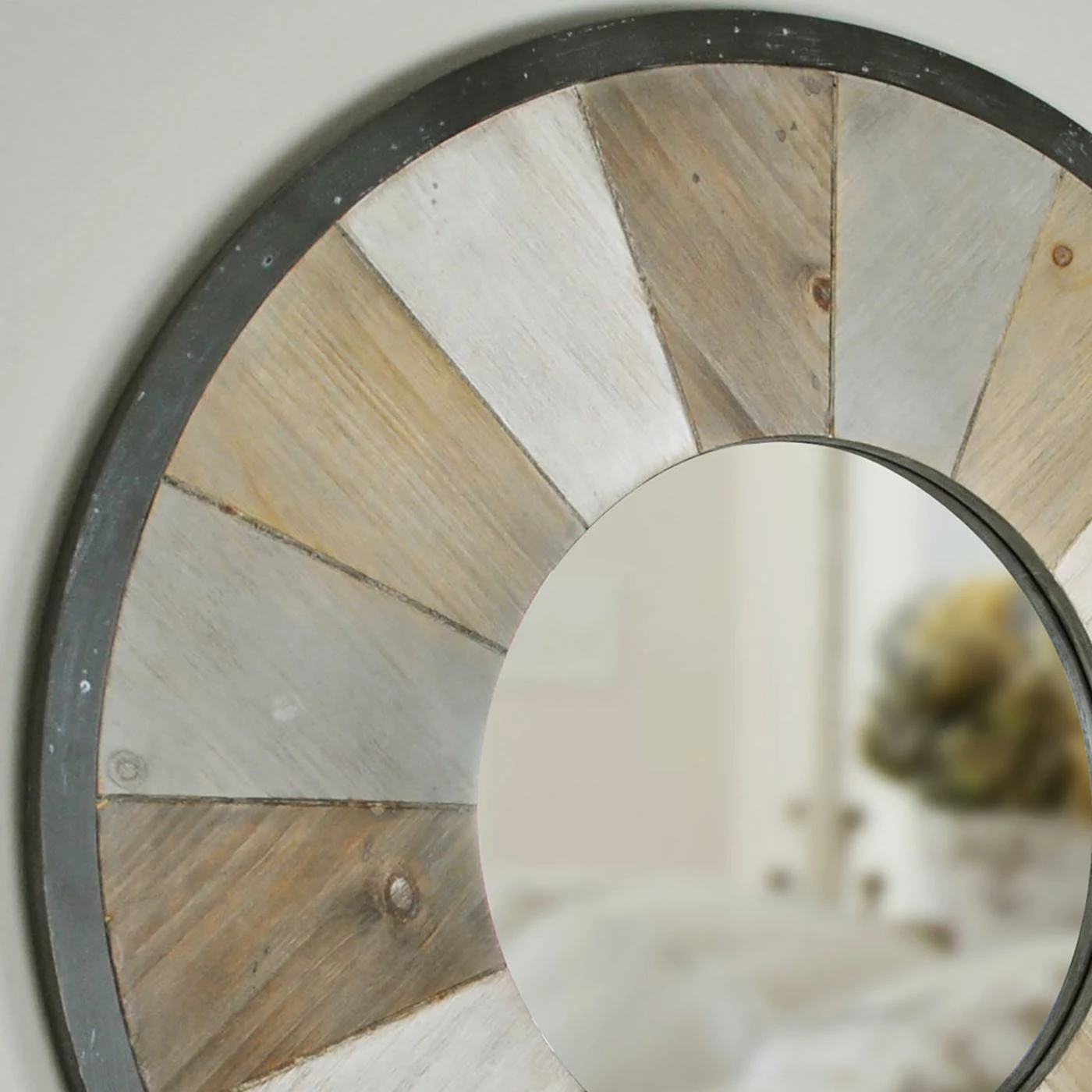 Promo 𧨠FirsTime Adler Rustic Wood Wall Mirror π - Image 3