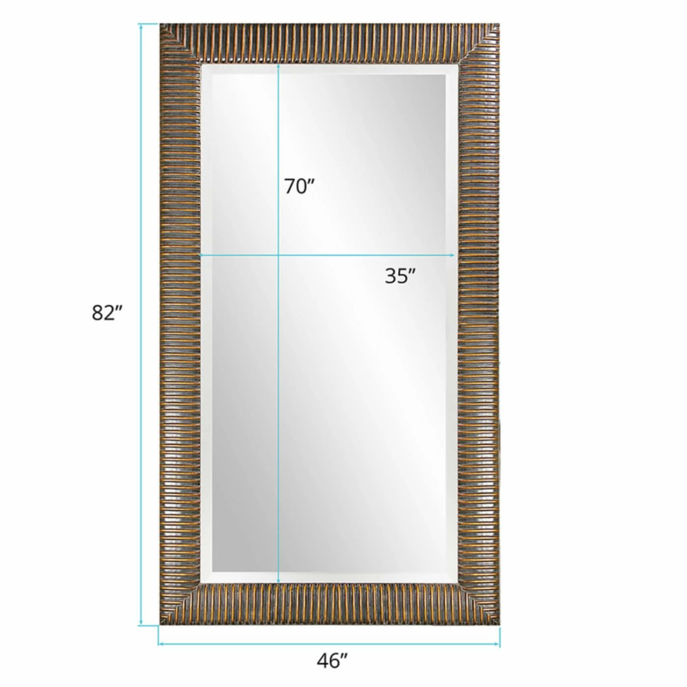 Outlet π Floor & Leaning Elizabeth Austin Alexander Leaning Floor Mirror - 46W X 82H In. π₯ - Image 4
