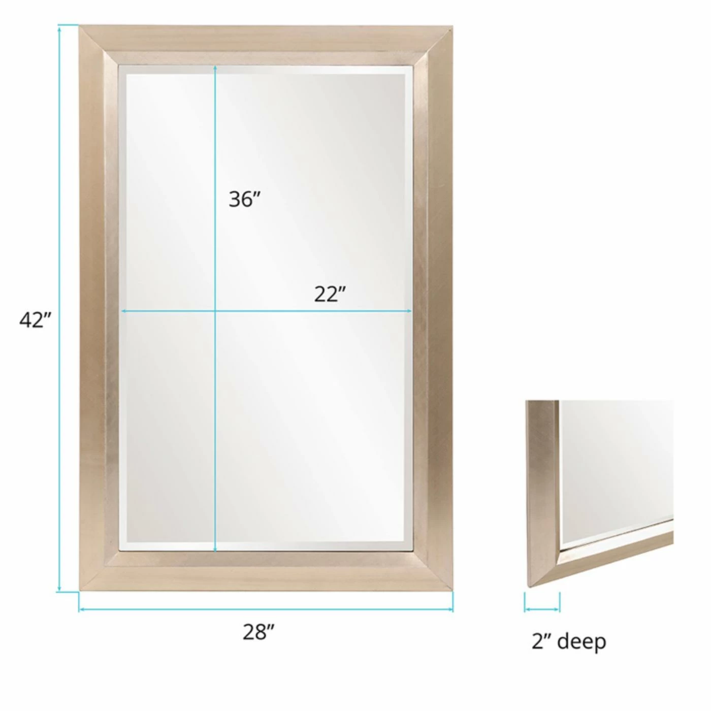 Hot Sale π€© Elizabeth Austin Avery Wall Mirror - 28W X 42H In. π - Image 4