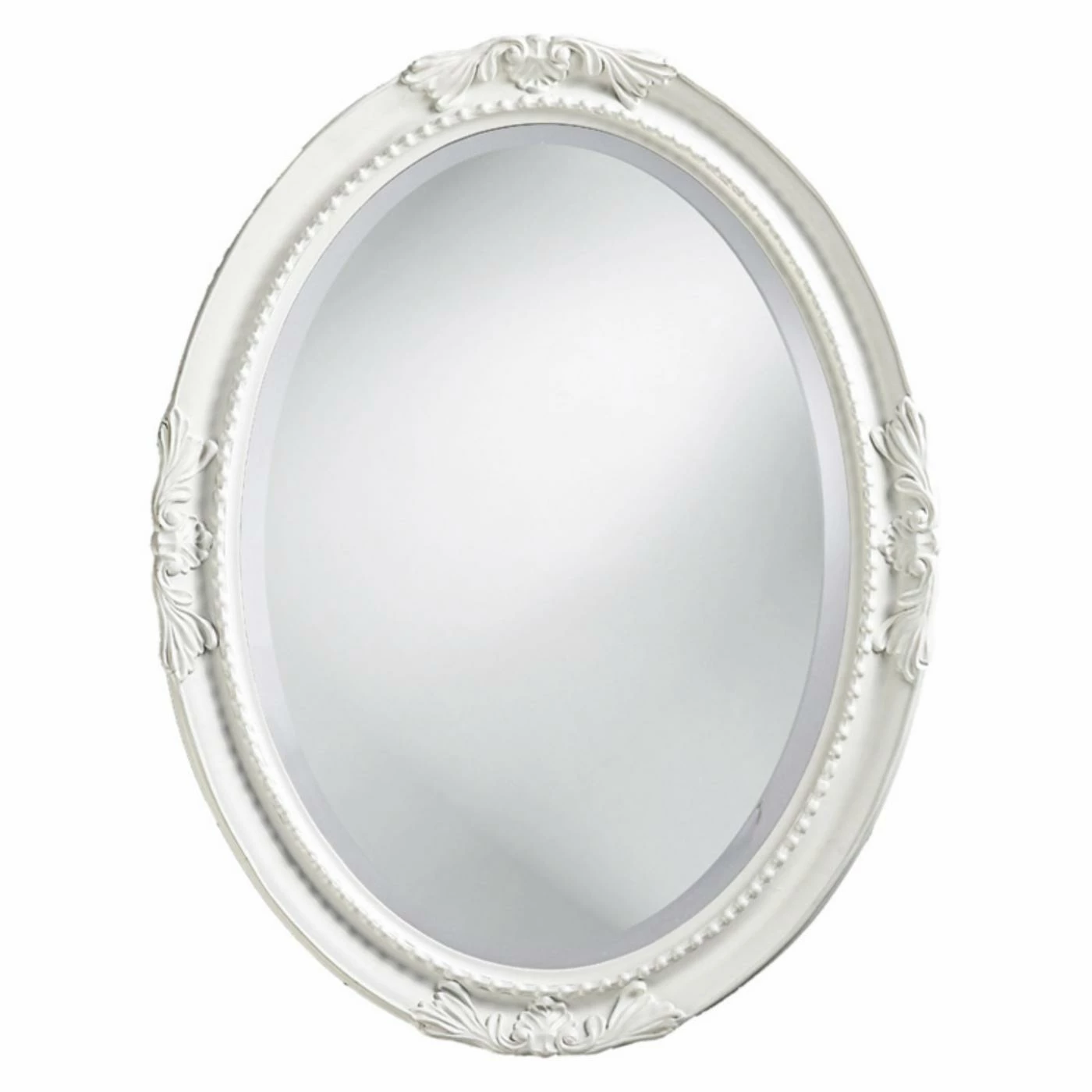 Cheapest π Bathroom Vanity HN Home Roseville Transitional Oval Wall Mirror - Glossy White π₯° - Image 4
