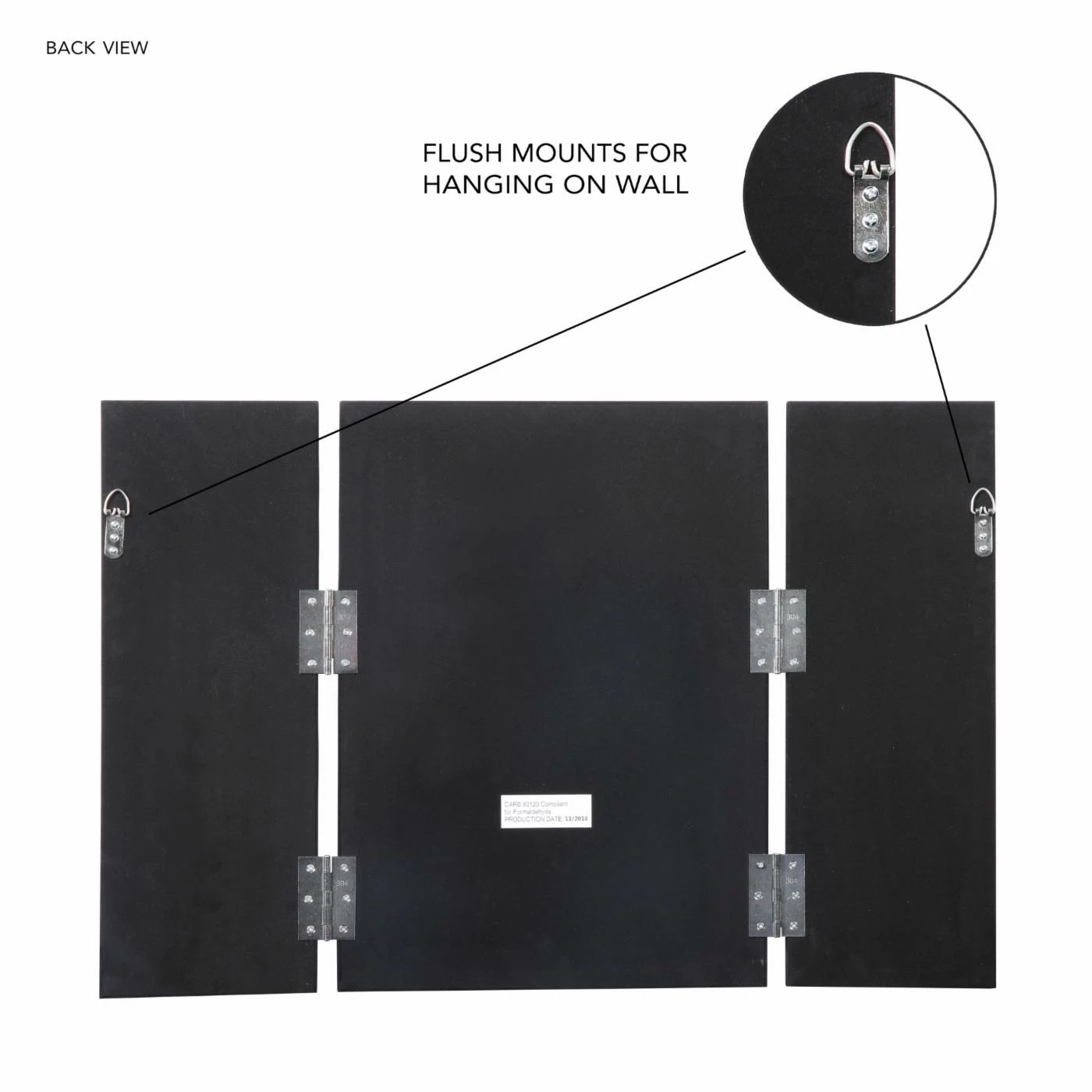 Discount π Makeup & Shaving Inspired Home Norton Trifold Tabletop Vanity Mirror π - Image 4