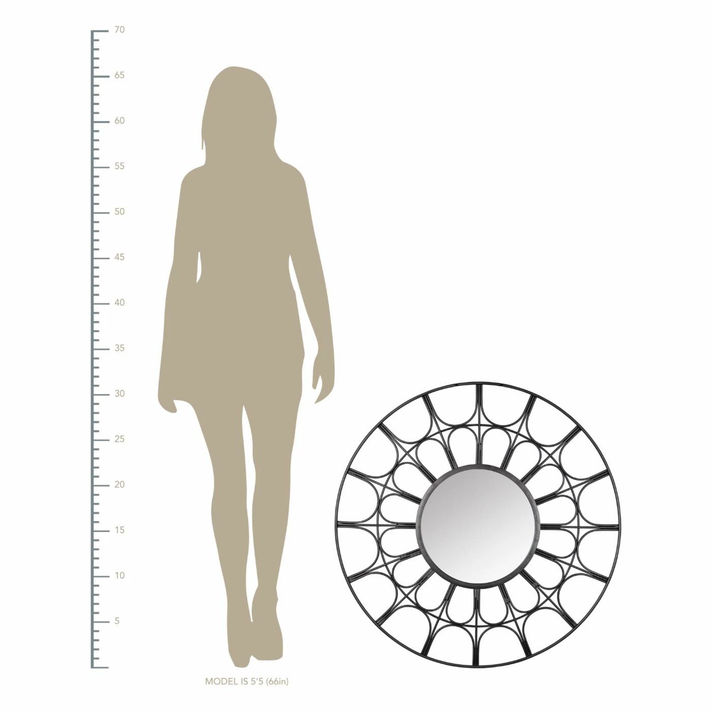 Outlet π Stratton Home Décor Stratton Home Decor Modern Metal Vivian Wall Mirror π - Image 4