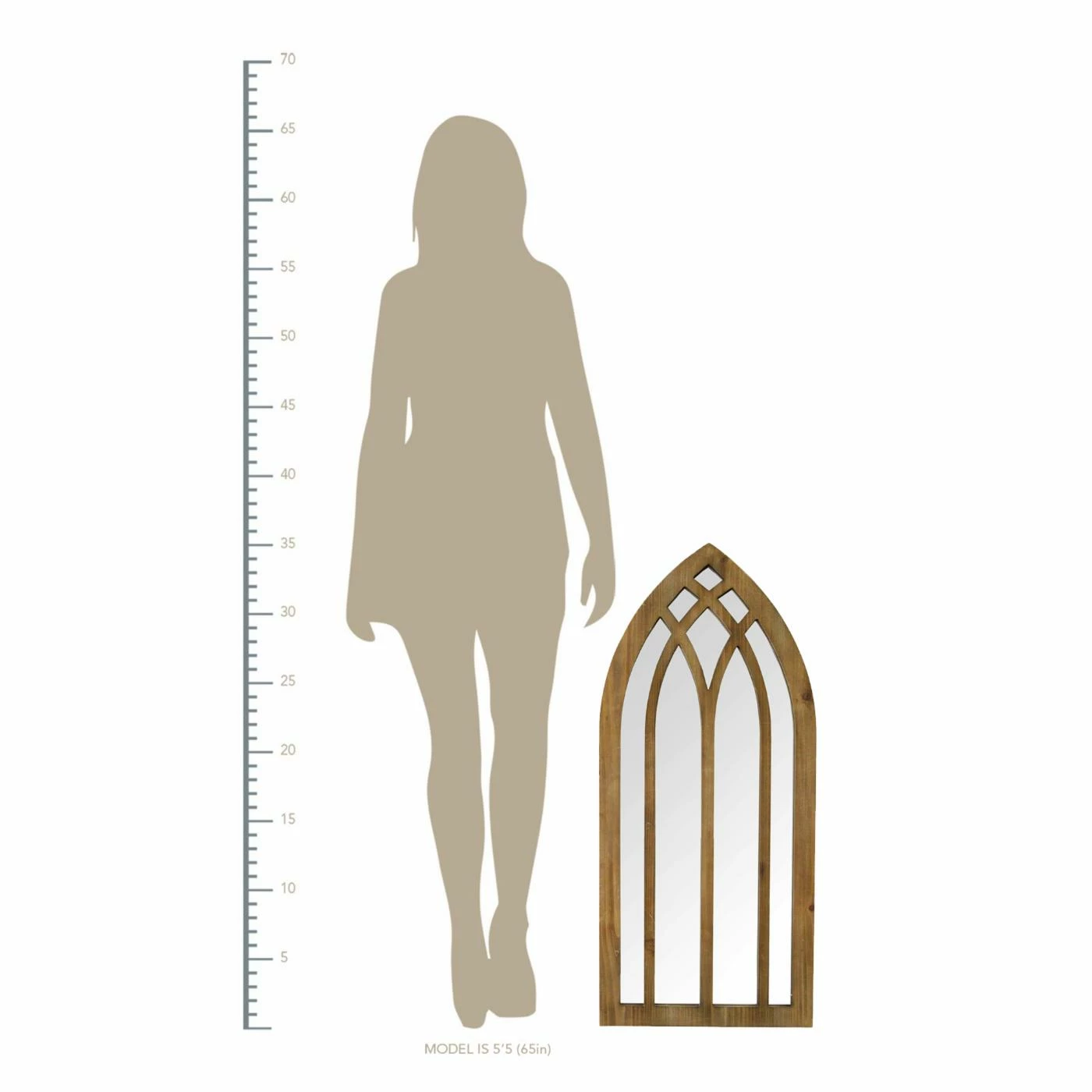 Buy π Stratton Home Décor Stratton Home Decor 36 Francis Arch Wall Mirror π - Image 4