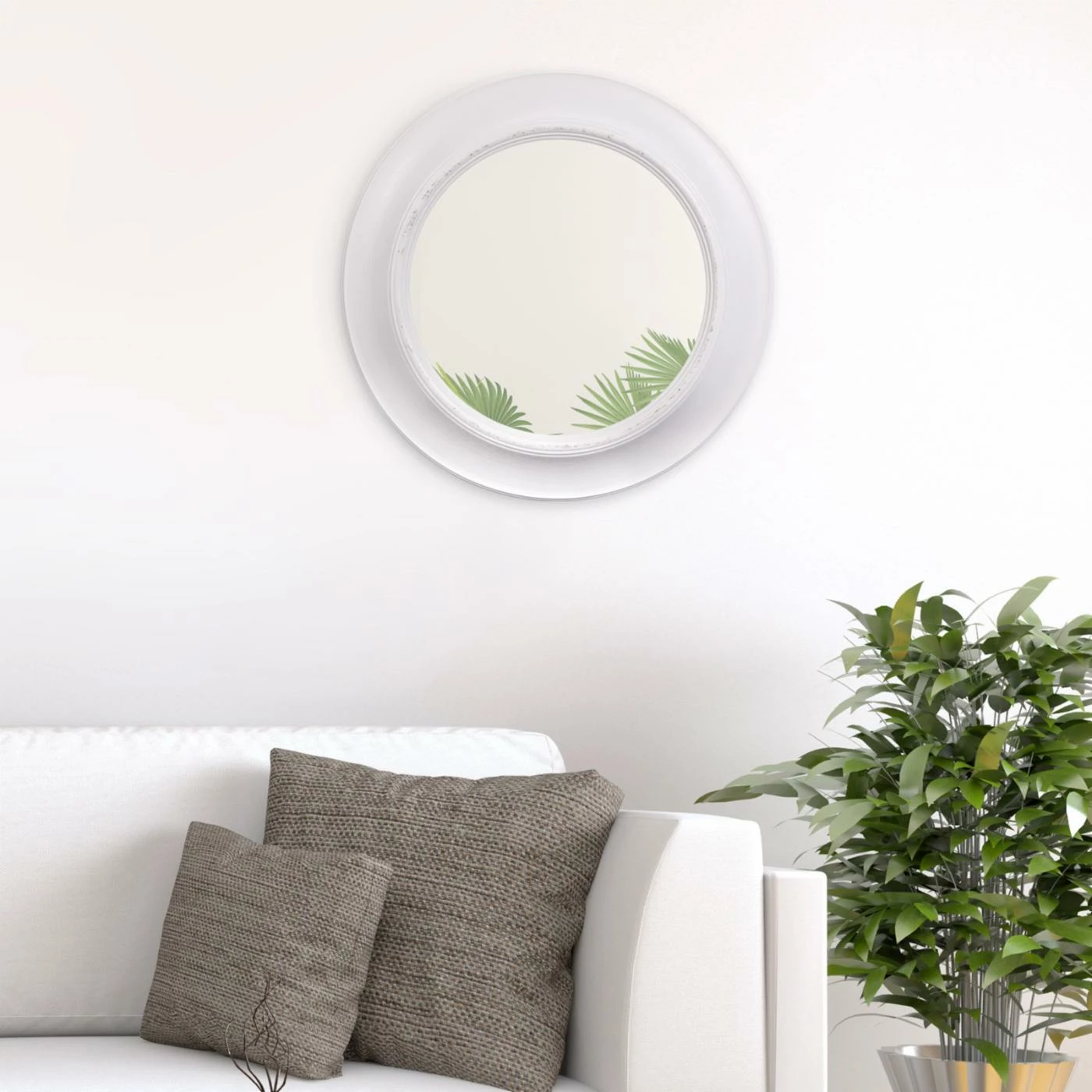 New π Wall Nielsen Bainbridge Rustic Round Mirror - 26W X 24.5H In. π - Image 4