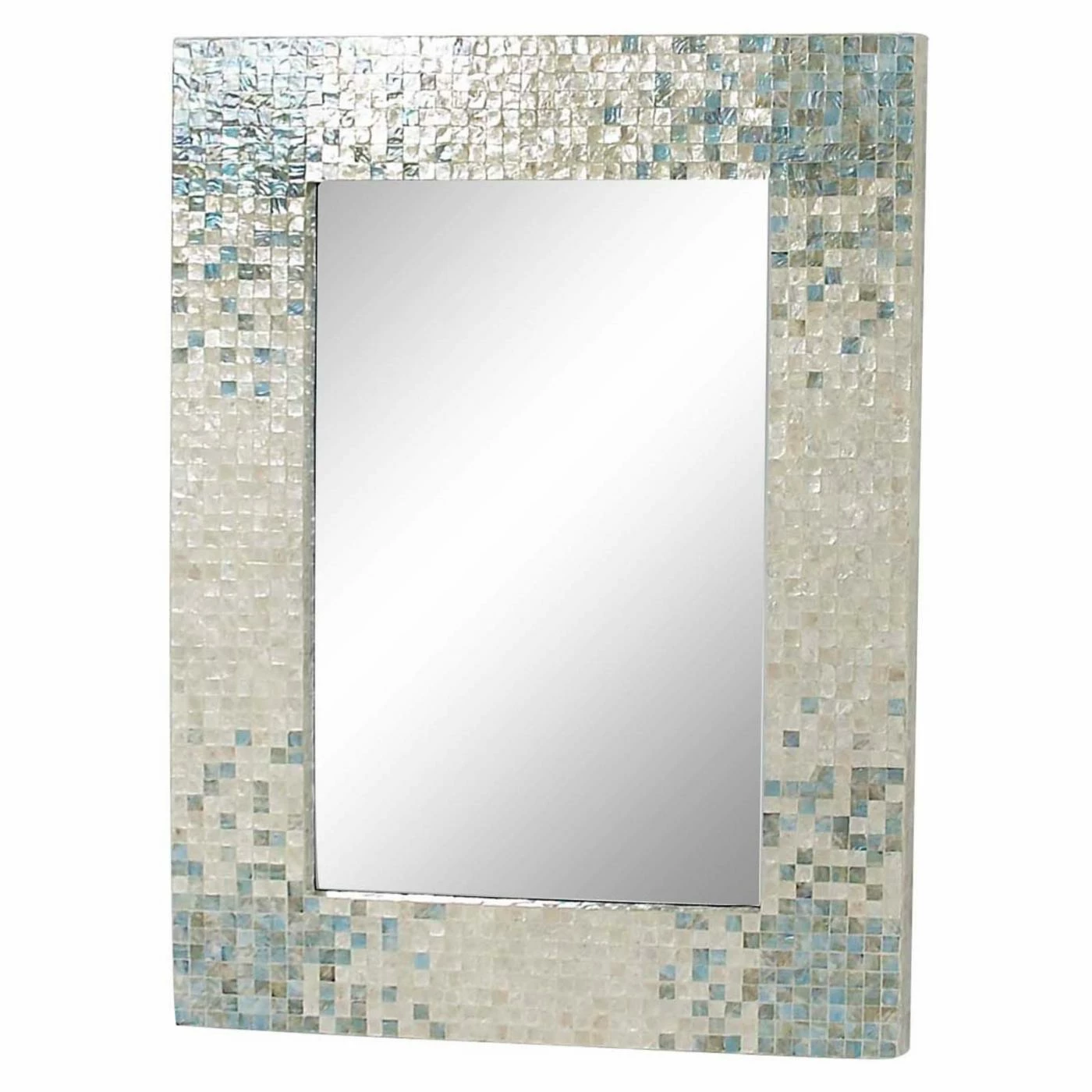 Deals ๐ DecMode Wood And Mussel Shell Inlaid Wall Mirror ๐ - Image 4