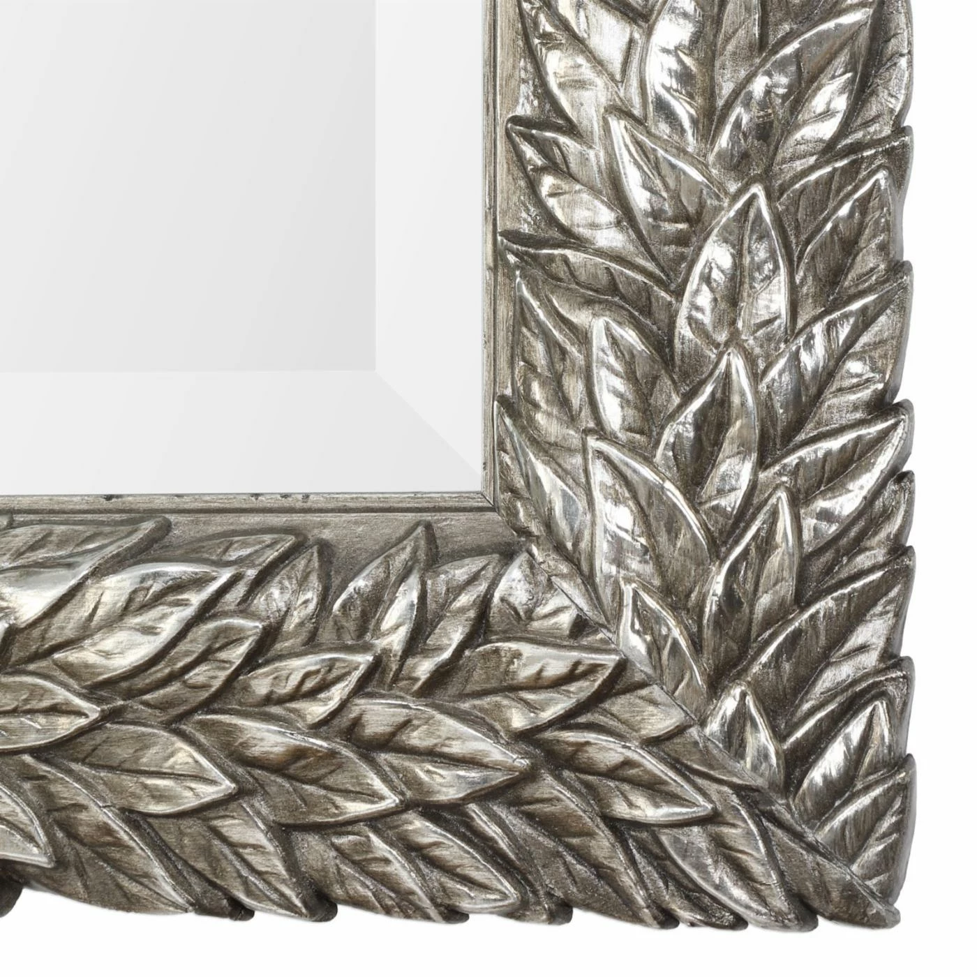 Best deal ⭐ Wall Uttermost Evelina Silver Leaves Mirror - 24.625W X 34.625H In. 🥰 - Image 4