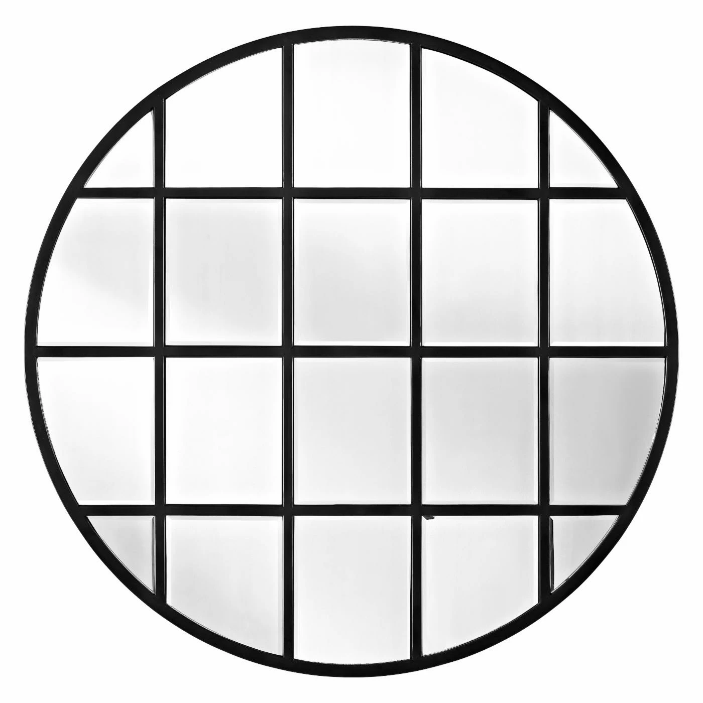 Buy ๐ Walker Edison Round Beveled Window Wall Mirror - 40W X 40H In. ๐ - Image 4