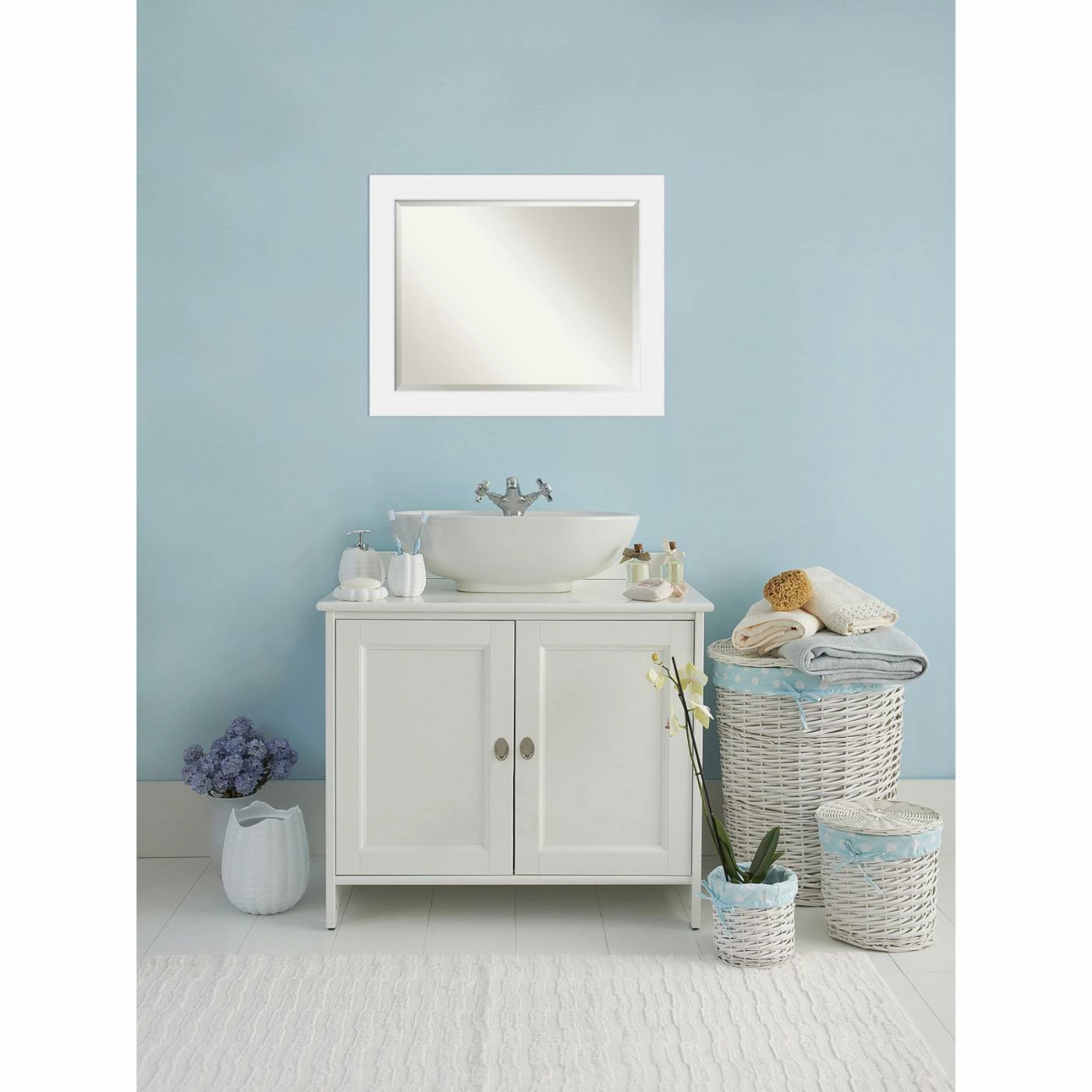Promo π₯ Bathroom Vanity Amanti Art Corvino Bathroom Mirror β - Image 6