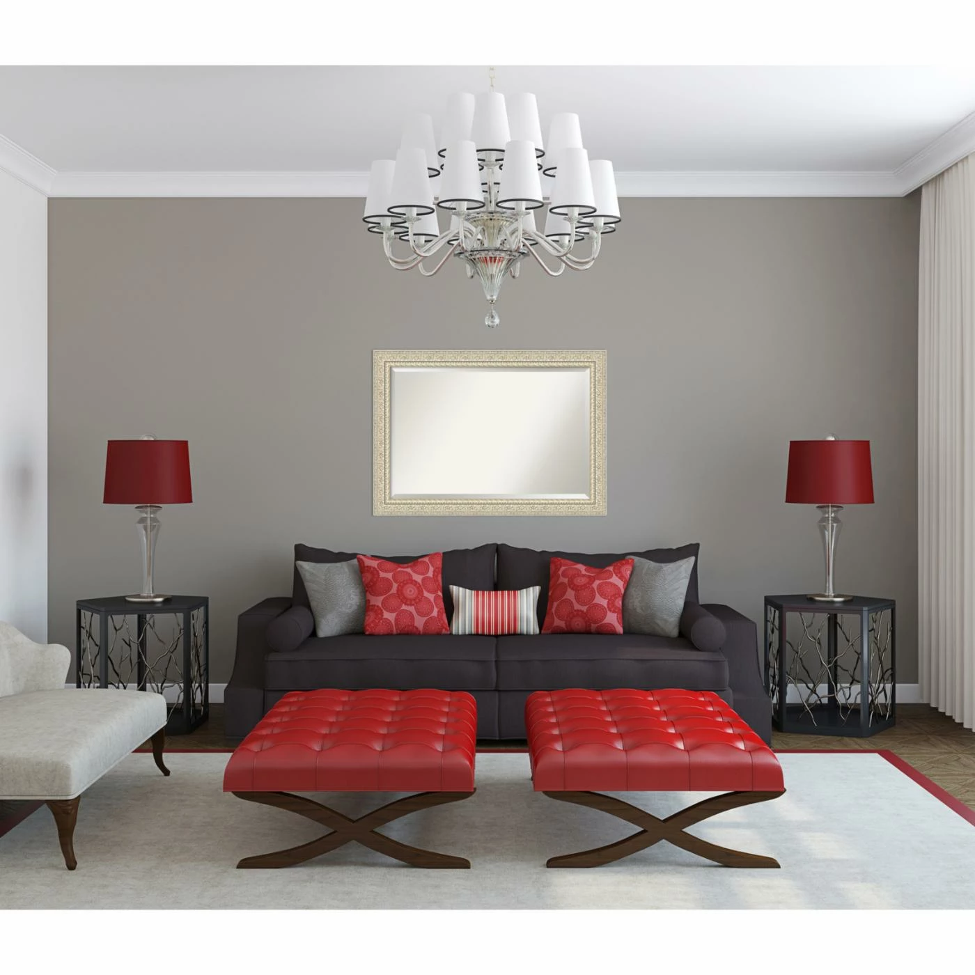 Cheap ๐ Amanti Art Fair Baroque Cream Decorative Wall Mirror ๐ - Image 6