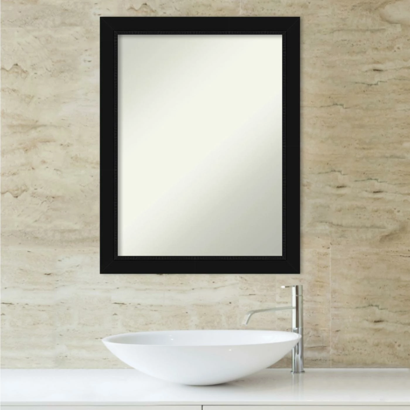 Promo ๐ Amanti Art Avon Black Framed Non-Beveled Bathroom Vanity Wall Mirror - 21 X 27 In ๐ - Image 6