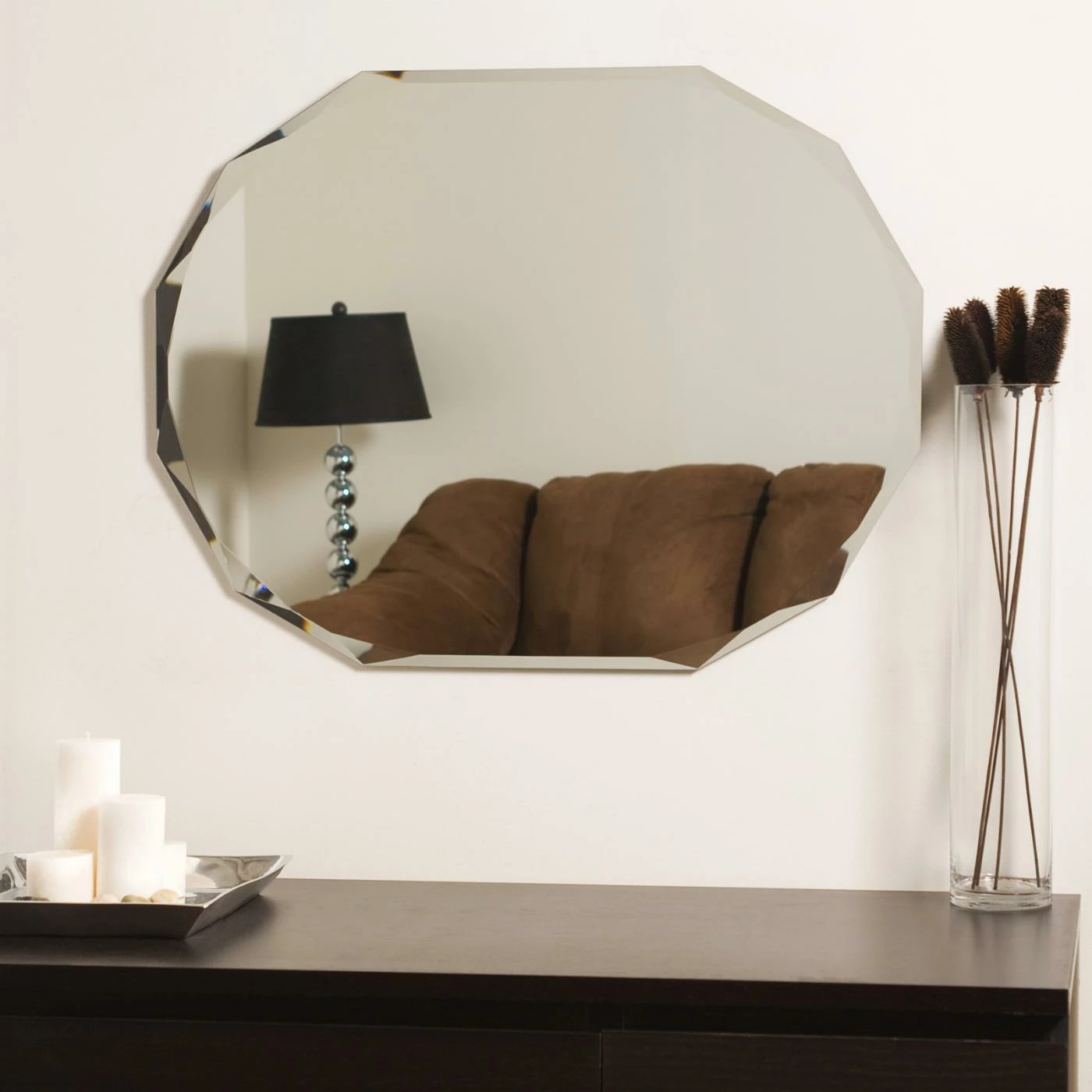 Deals 👍 Decor Wonderland Frameless Mirrors Décor Wonderland Frameless Diamond Wall Mirror 🎉 - Image 6