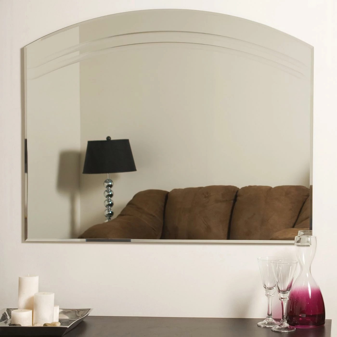 Hot Sale 🥰 Decor Wonderland Décor Wonderland Angel Large Frameless Arched Wall Mirror - 39.5W X 31.5H In. ❤️ - Image 6
