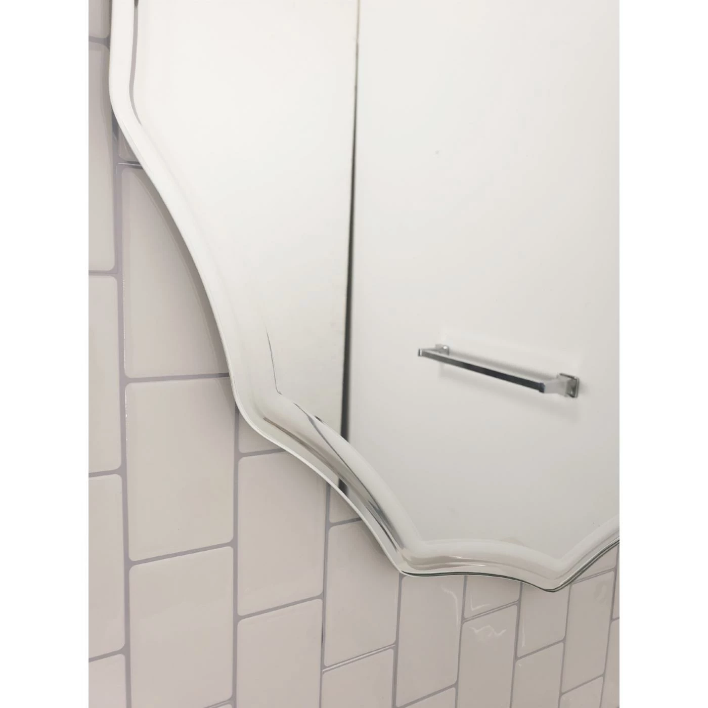 New ๐ Frameless Mirrors Decor Wonderland Ridge Round Frameless Wall Mirror 27.5 In. โจ - Image 6