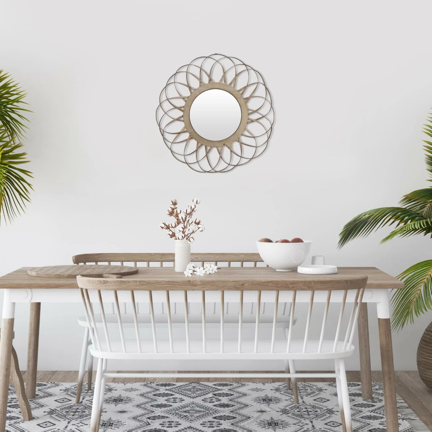 Top 10 π Stratton Home Décor Stratton Home Decor Boho Metal And Jute Emilie Wall Mirror β€οΈ - Image 6