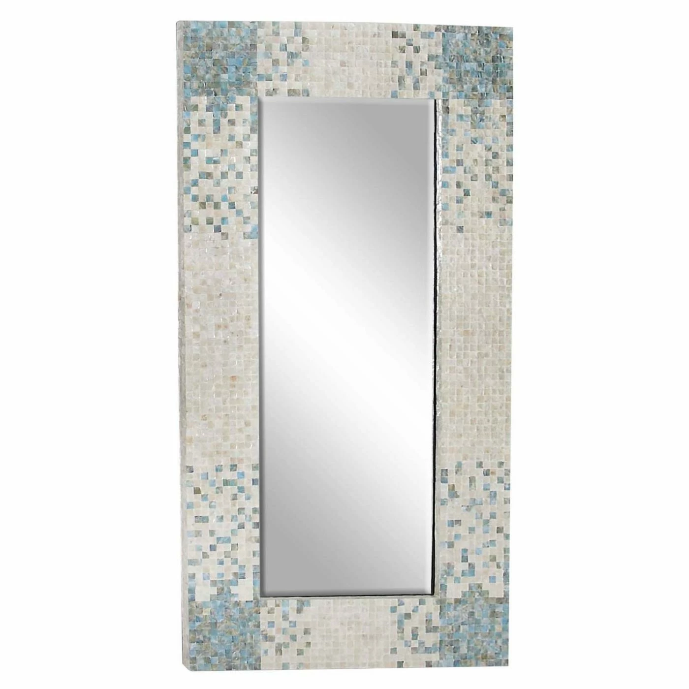 Deals ๐ DecMode Wood And Mussel Shell Inlaid Wall Mirror ๐ - Image 6