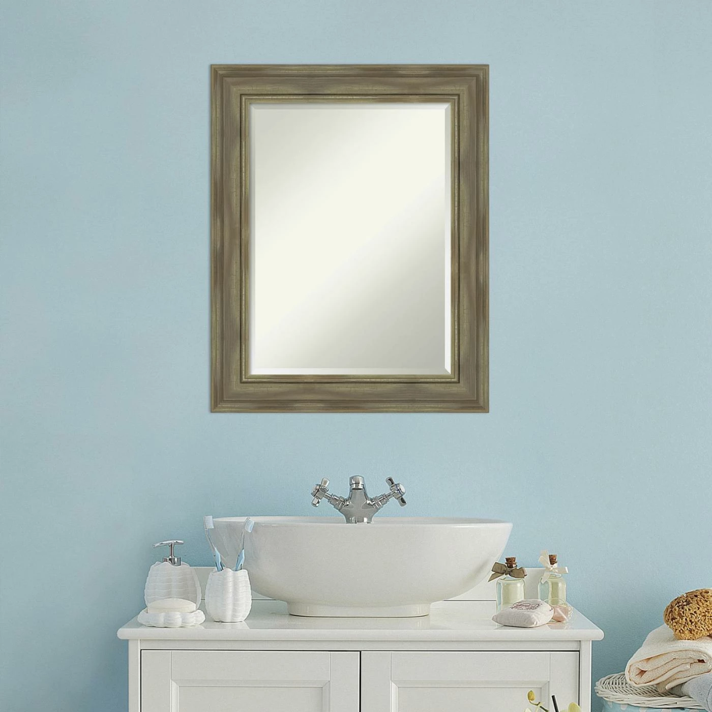 Top 10 π Amanti Art Alexandria Rectangular Beveled Bathroom Vanity Mirror 𧨠- Image 7