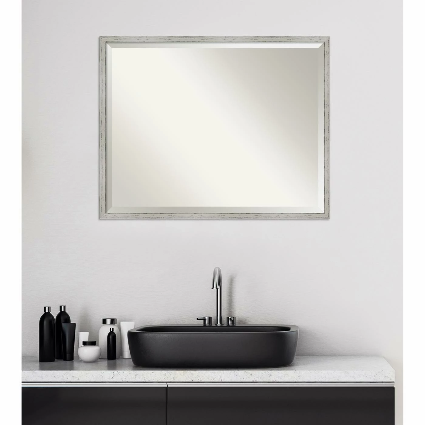 Buy β¨ Bathroom Vanity Amanti Art Decorative Framed Beveled Rectangular Wall Mirror π₯ - Image 7