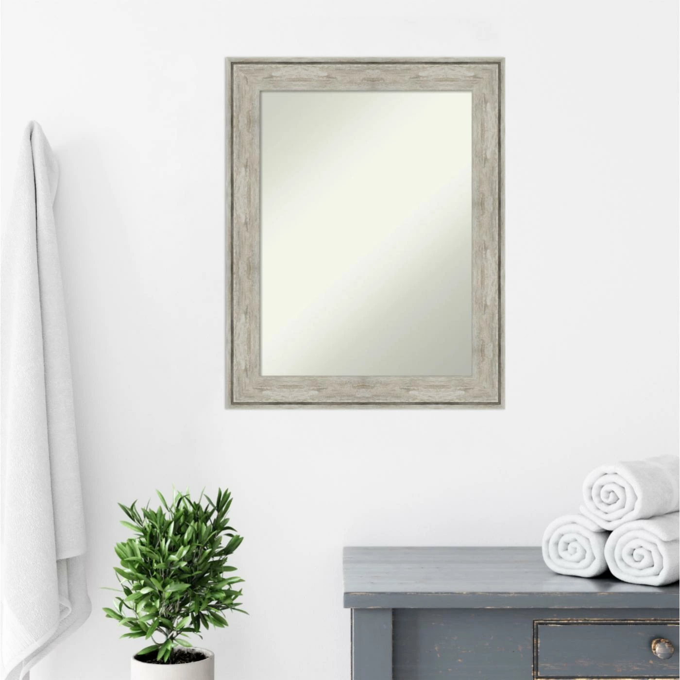 Top 10 ๐ Amanti Art Crackled Metallic Framed Non-Beveled Bathroom Vanity Wall Mirror - 23 X 29 In โ๏ธ - Image 7