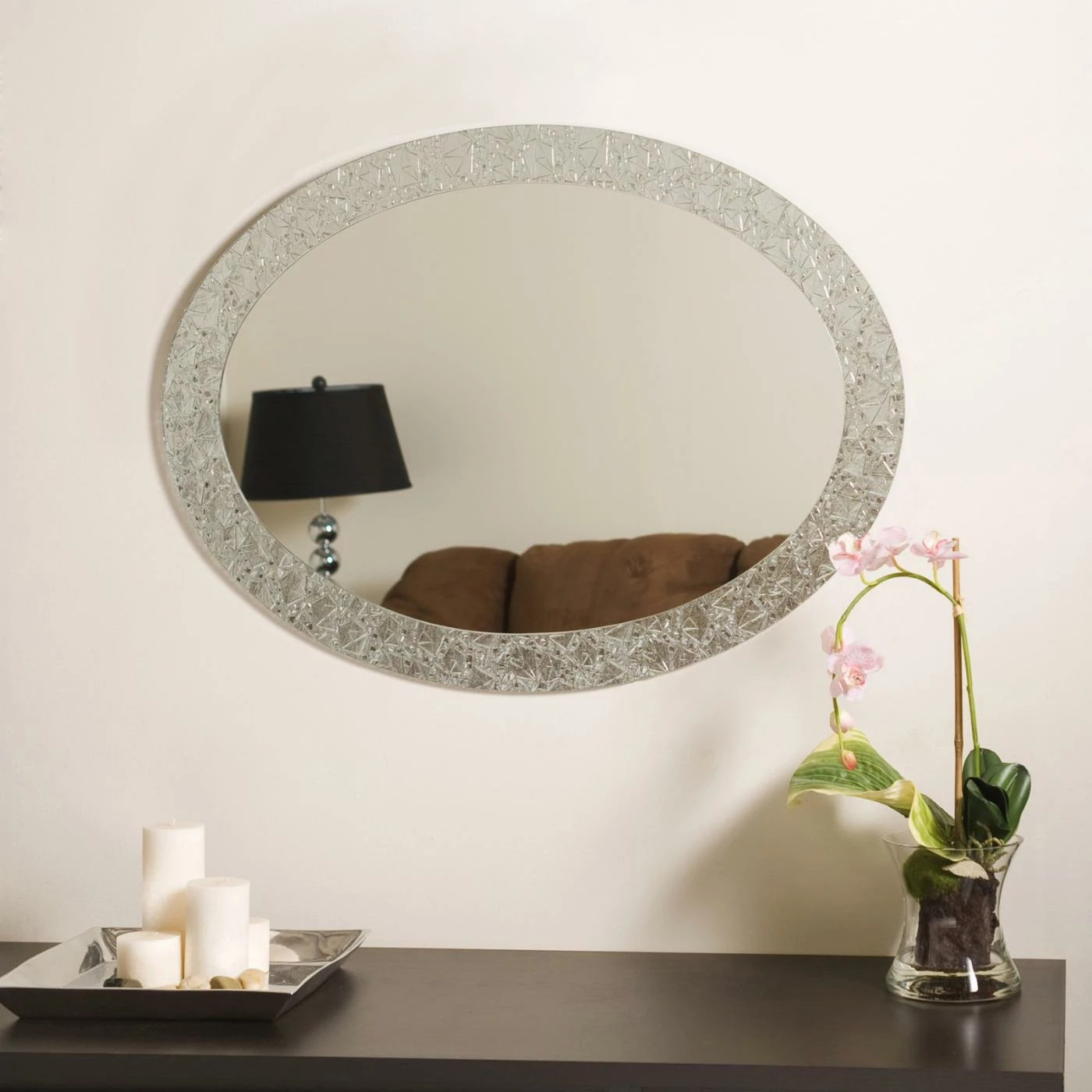 Wholesale 𧨠Decor Wonderland Frameless Mirrors Décor Wonderland Frameless Crystal Wall Mirror - 23.5W X 31.5H In. π - Image 7