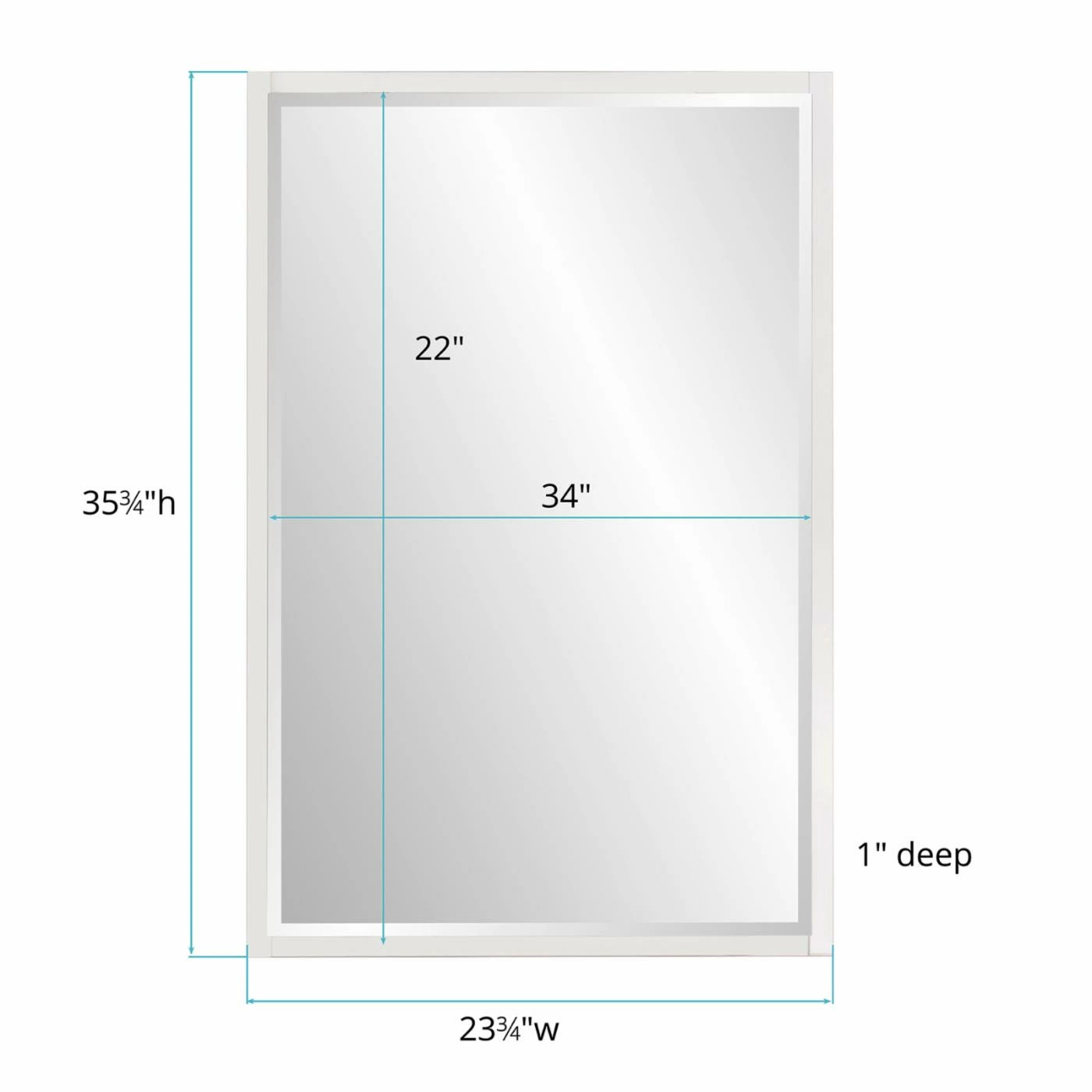 Budget ๐งจ Wall Elizabeth Austin Clare Rectangle Mirror - 23W X 35H In. ๐ - Image 7