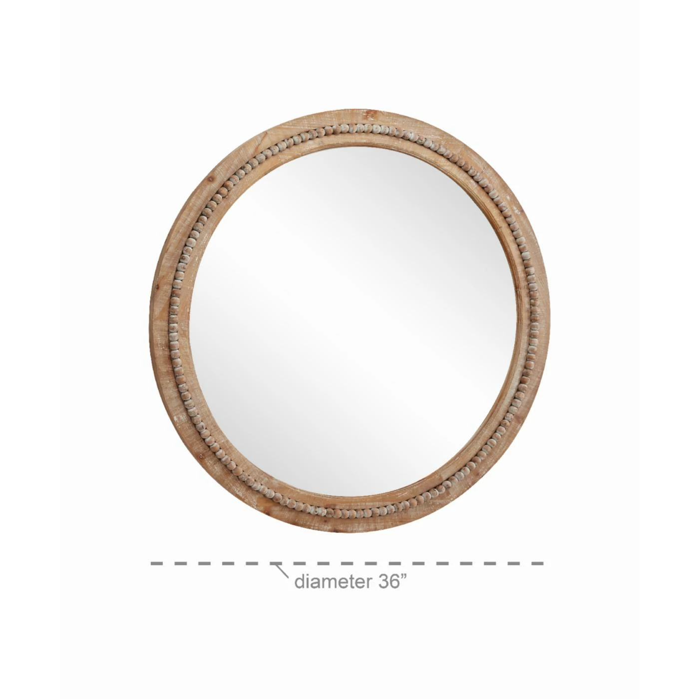 Best Pirce β€οΈ DecMode Distressed Bohemian Round Wall Mirror π - Image 7