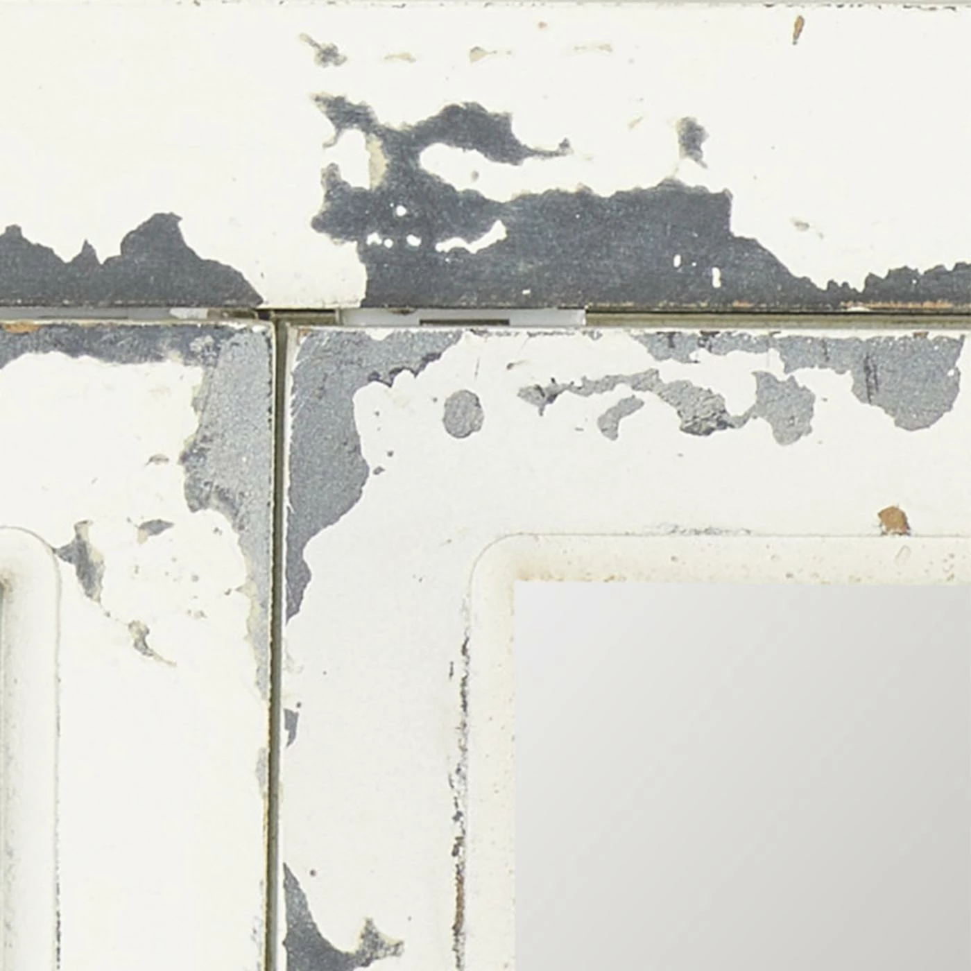 Best Pirce 💯 DecMode Distressed White Wooden Arched Window Wall Mirror - 26W X 46H In. 🔔 - Image 7