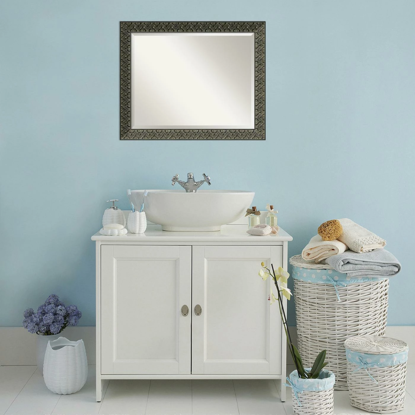 Best deal π Bathroom Vanity Amanti Art Intaglio Bathroom Mirror βοΈ - Image 7