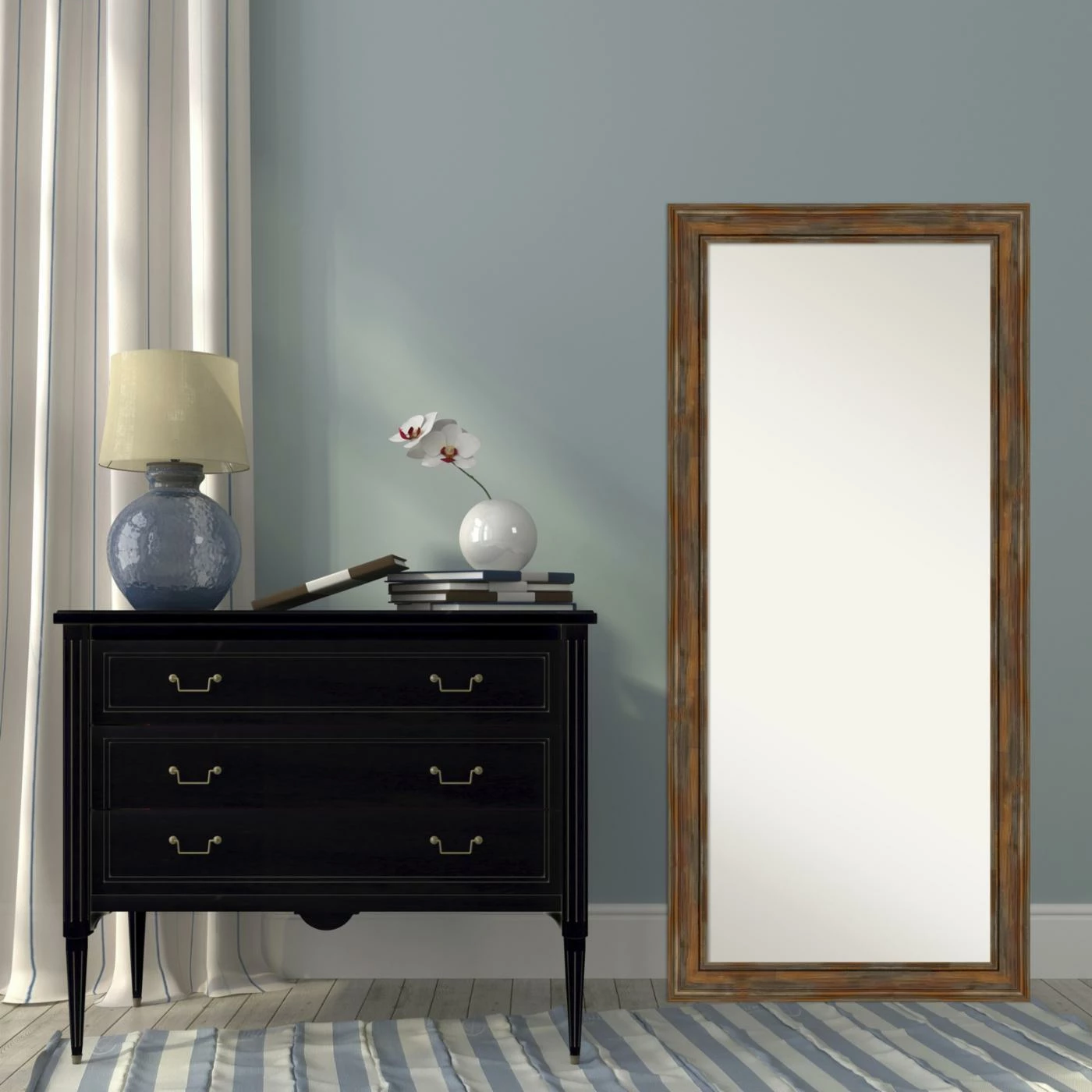 Outlet ๐ Floor & Leaning Amanti Art Alexandria Floor / Leaner Mirror - 30W X 66H In. ๐ - Image 8