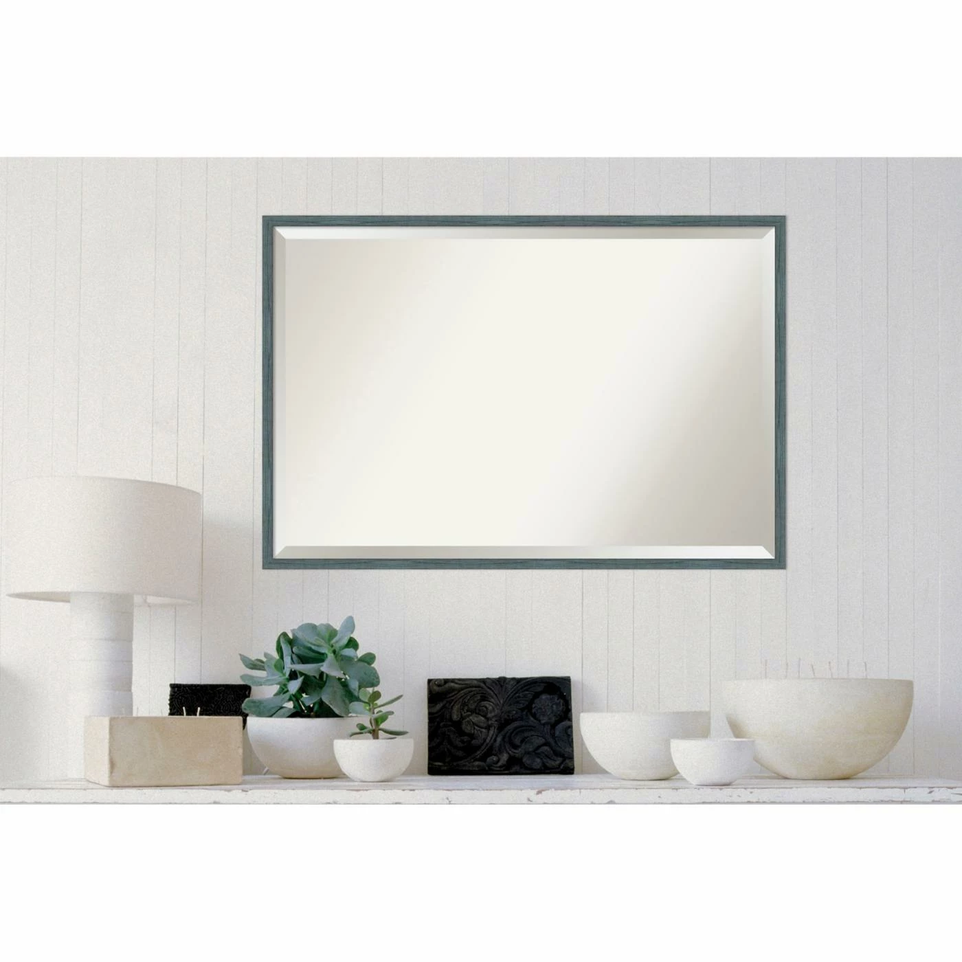 Buy β¨ Bathroom Vanity Amanti Art Decorative Framed Beveled Rectangular Wall Mirror π₯ - Image 8
