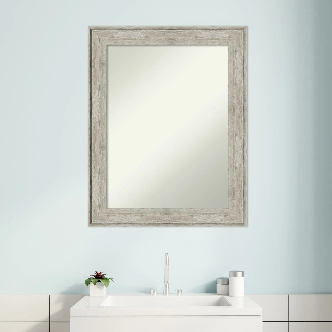 Top 10 ๐ Amanti Art Crackled Metallic Framed Non-Beveled Bathroom Vanity Wall Mirror - 23 X 29 In โ๏ธ - Image 8