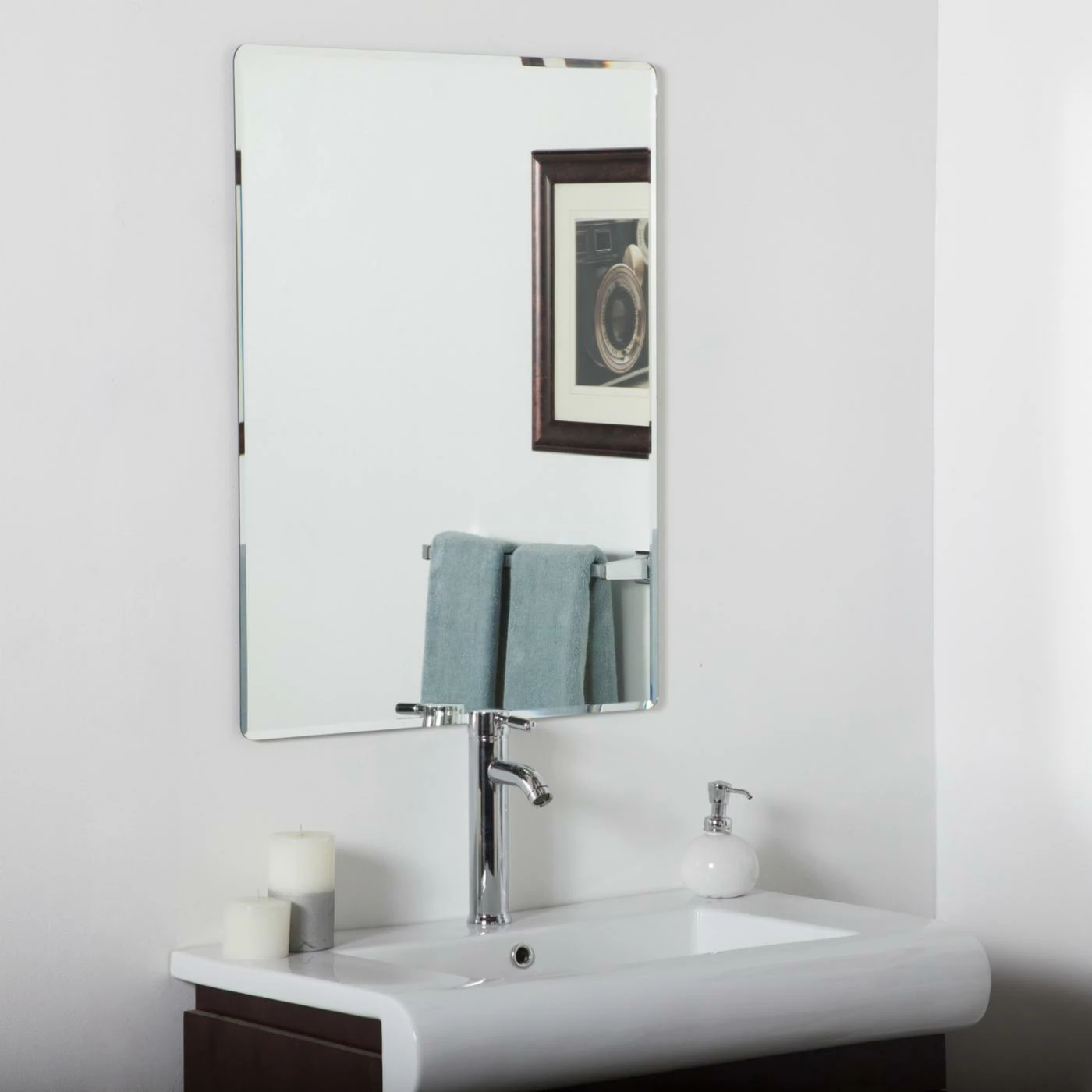 Deals ⌛ Decor Wonderland Frameless Mirrors Décor Wonderland Vera Frameless Bathroom Wall Mirror 🤩 - Image 4