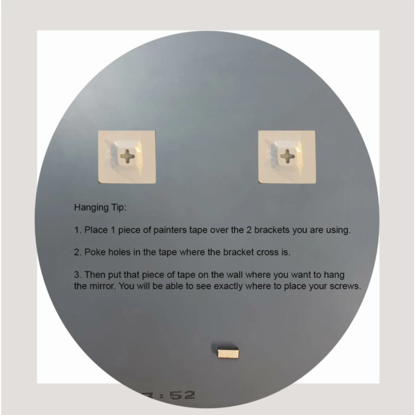 New ๐ Frameless Mirrors Decor Wonderland Ridge Round Frameless Wall Mirror 27.5 In. โจ - Image 8
