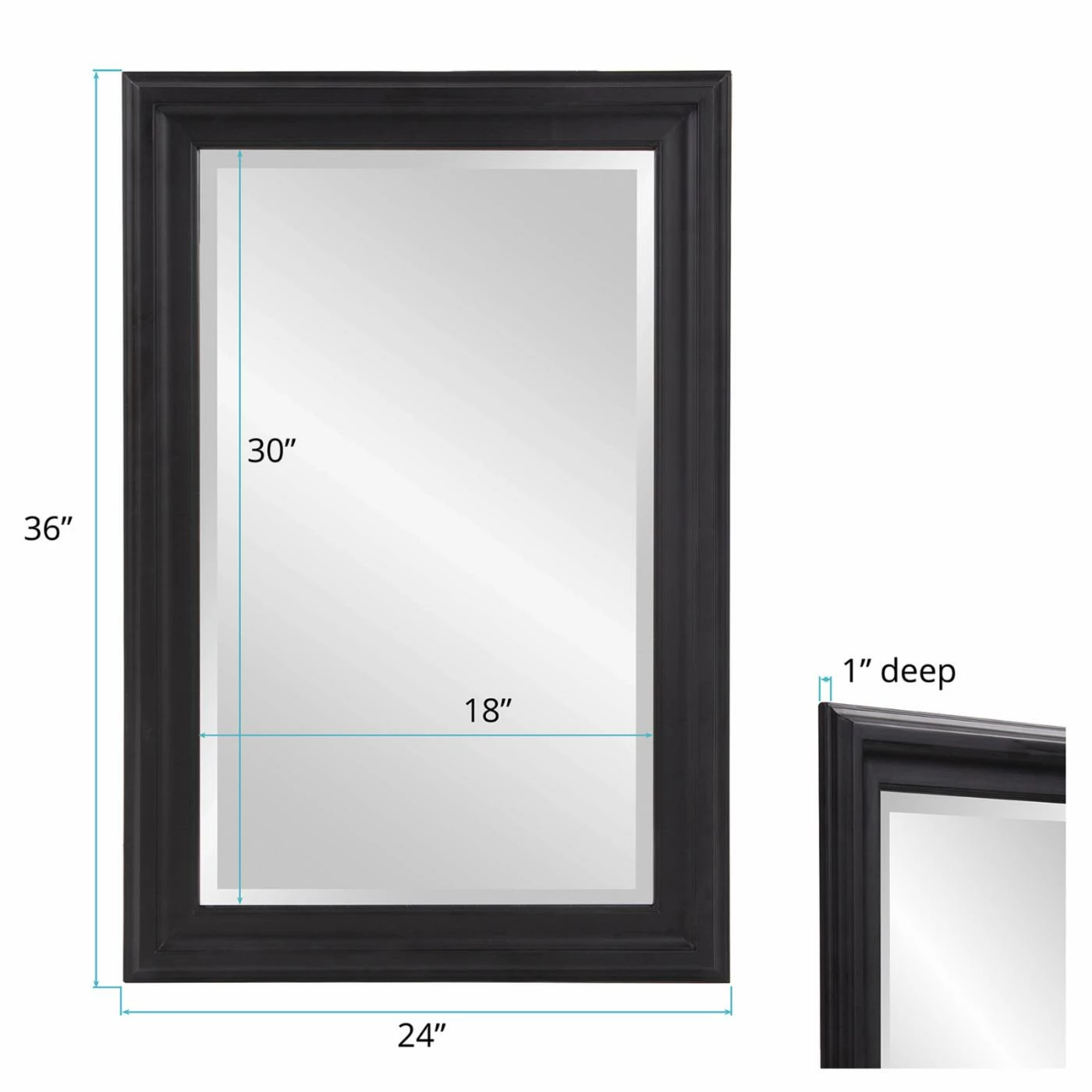 Hot Sale ๐ Wall Elizabeth Austin George Matte Mirror - 24W X 36H In. ๐ - Image 8