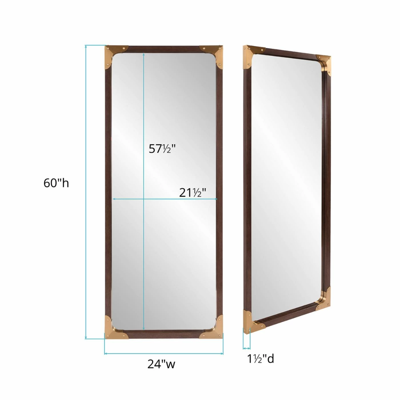 Hot Sale ๐ฅฐ Wall Elizabeth Austin Rogers ๐ Dressing Mirror - 24W X 60H In. โ - Image 8