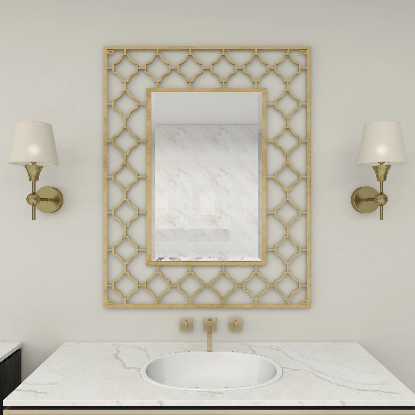 Budget 👏 DecMode Gold Decorative Frame Wall Mirror 🎁 - Image 8