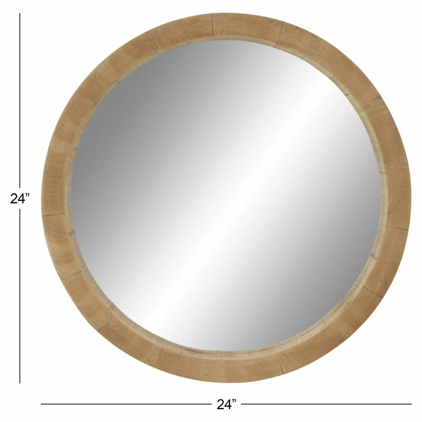 Best reviews of โญ DecMode Round Wooden Wall Mirror ๐ฅ - Image 8