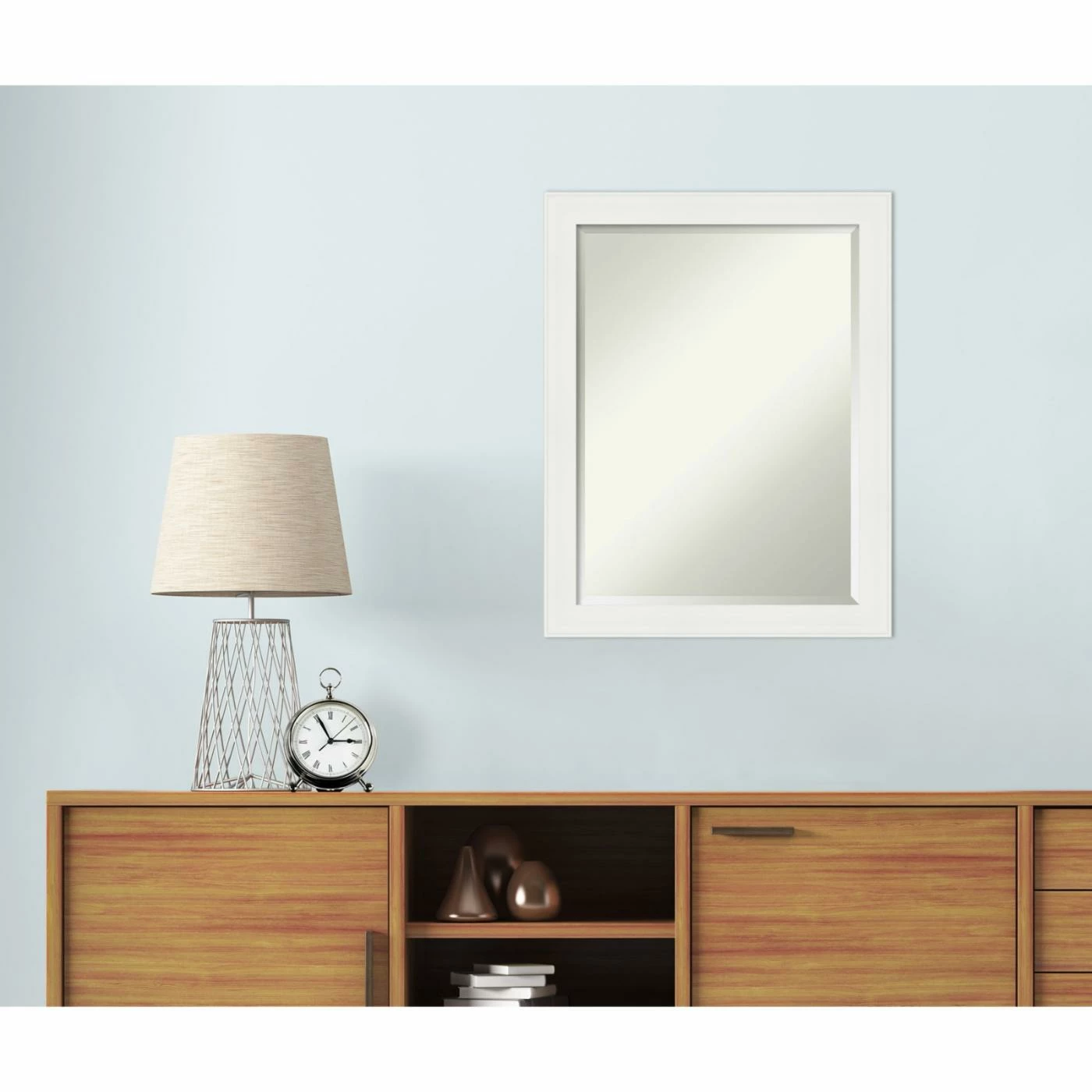 Brand new π Amanti Art Vanity White Narrow Framed Bathroom Vanity Mirror π - Image 9