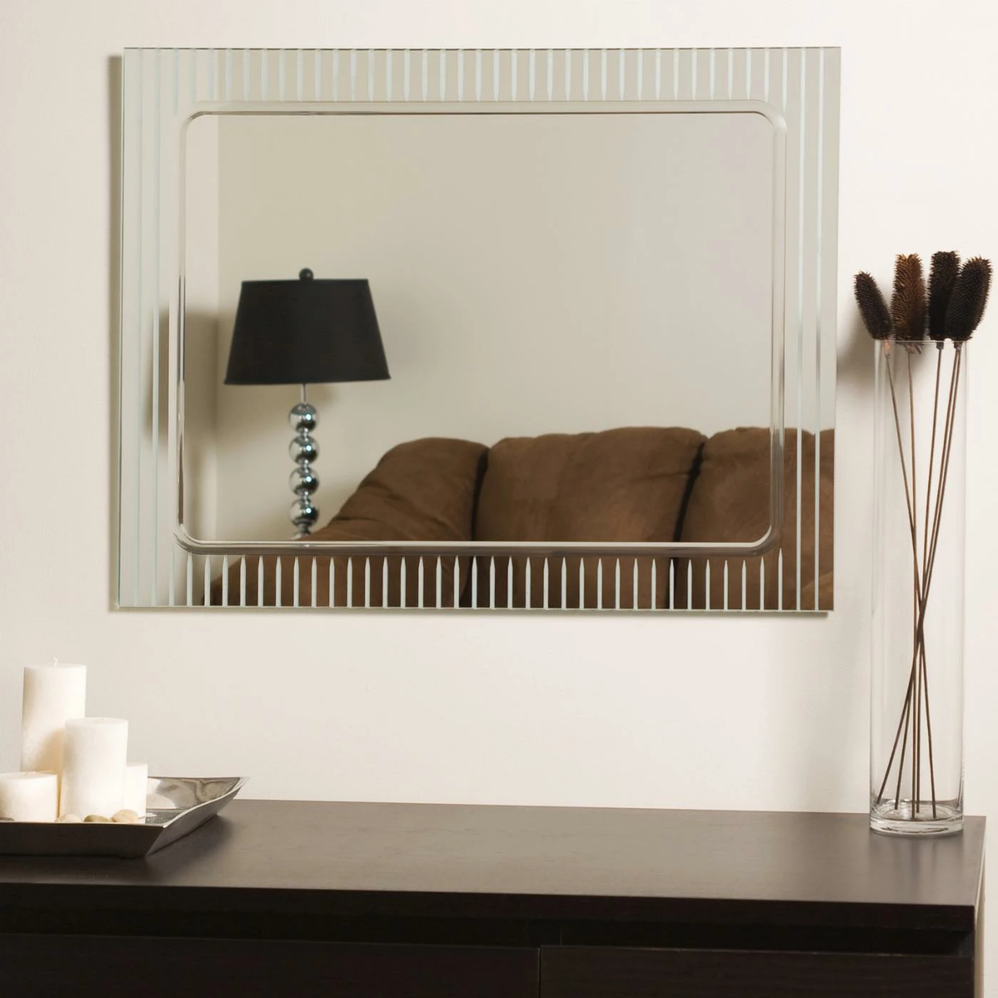 Budget βοΈ Decor Wonderland Décor Wonderland Frameless Deco Wall Mirror - 23.5W X 31.5H In. β - Image 9