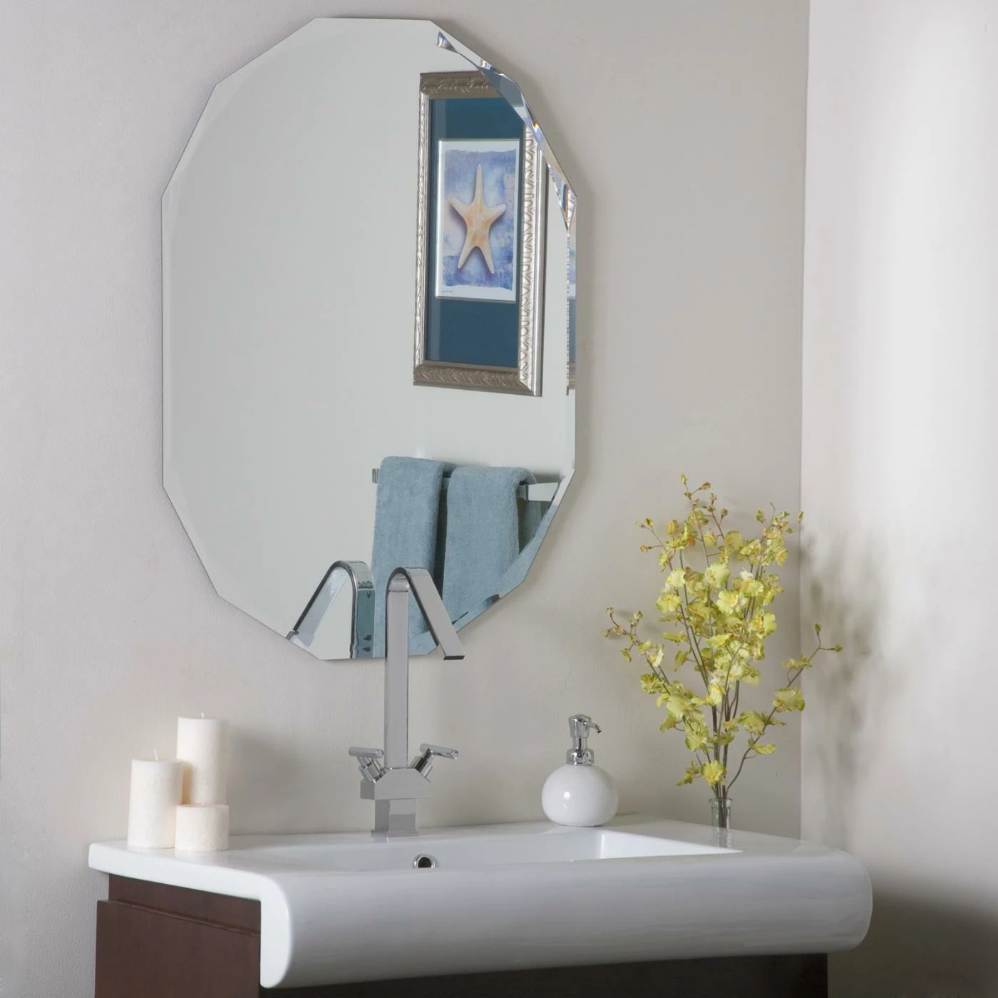 Deals 👍 Decor Wonderland Frameless Mirrors Décor Wonderland Frameless Diamond Wall Mirror 🎉 - Image 9