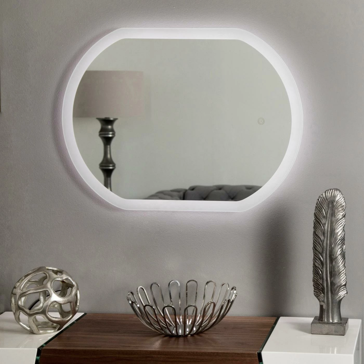Coupon π― Bathroom Vanity Decor Wonderland Luka Backlit LED Bathroom Mirror - 23.6W X 31.5H In. π - Image 9